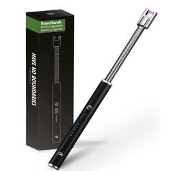 Briquet électrique rechargeable flexible noir