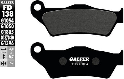 Galfer remblokken fd138 brake pad fd138 g1054 organic