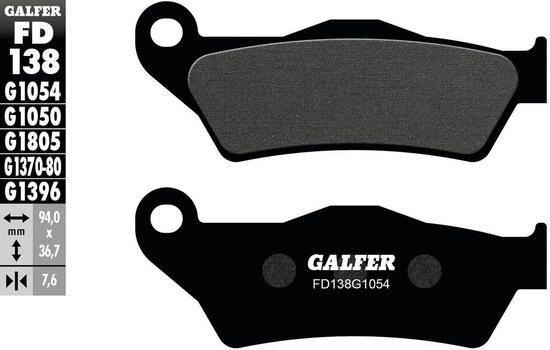 Galfer remblokken fd138 brake pad fd138 g1054 organic