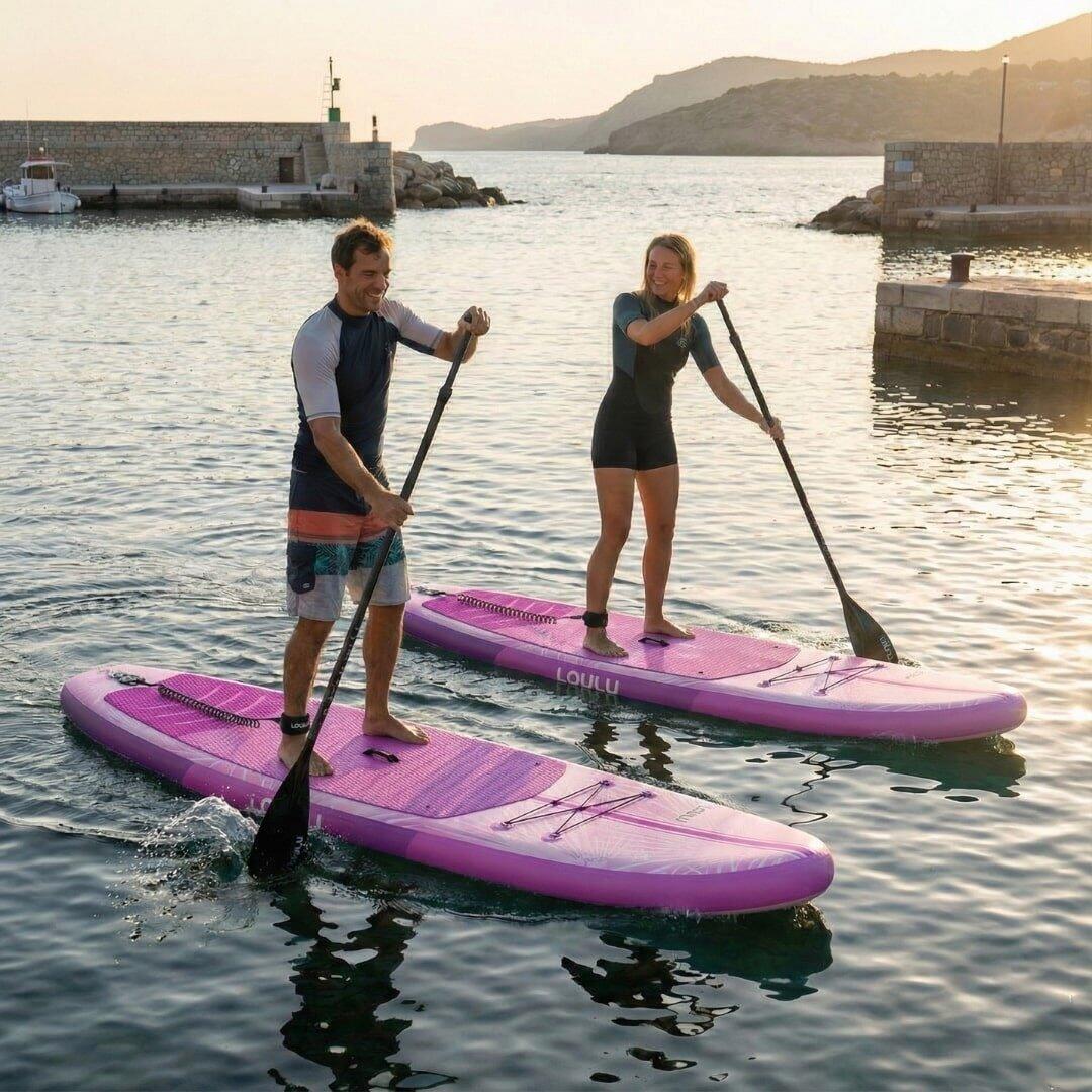 LOULU Rosa 10'4 Allround sup Set – Aufblasbares Board mit Zubehör & Paddel 2/7