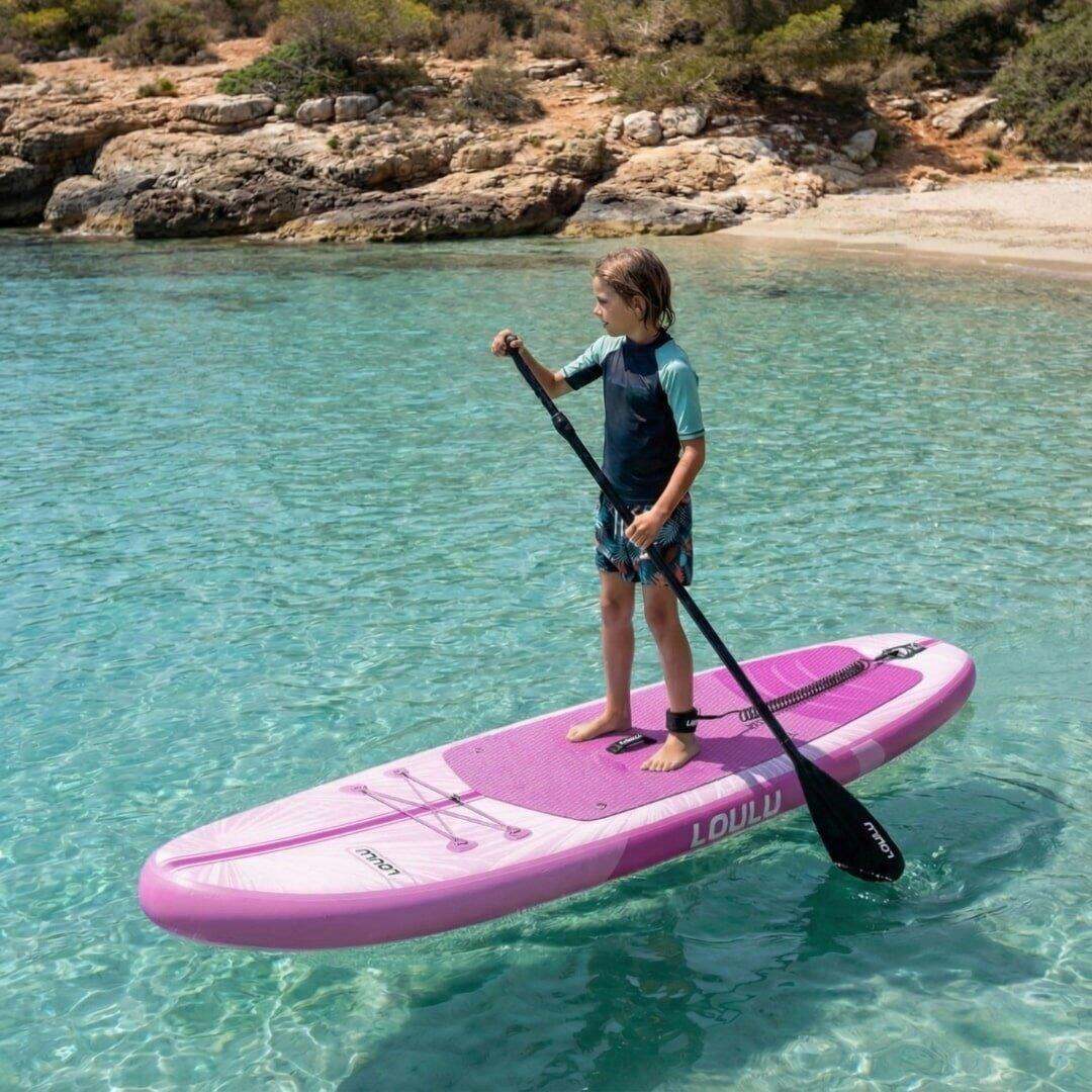 LOULU Rosa 10'4 Allround sup Set – Aufblasbares Board mit Zubehör & Paddel 6/7