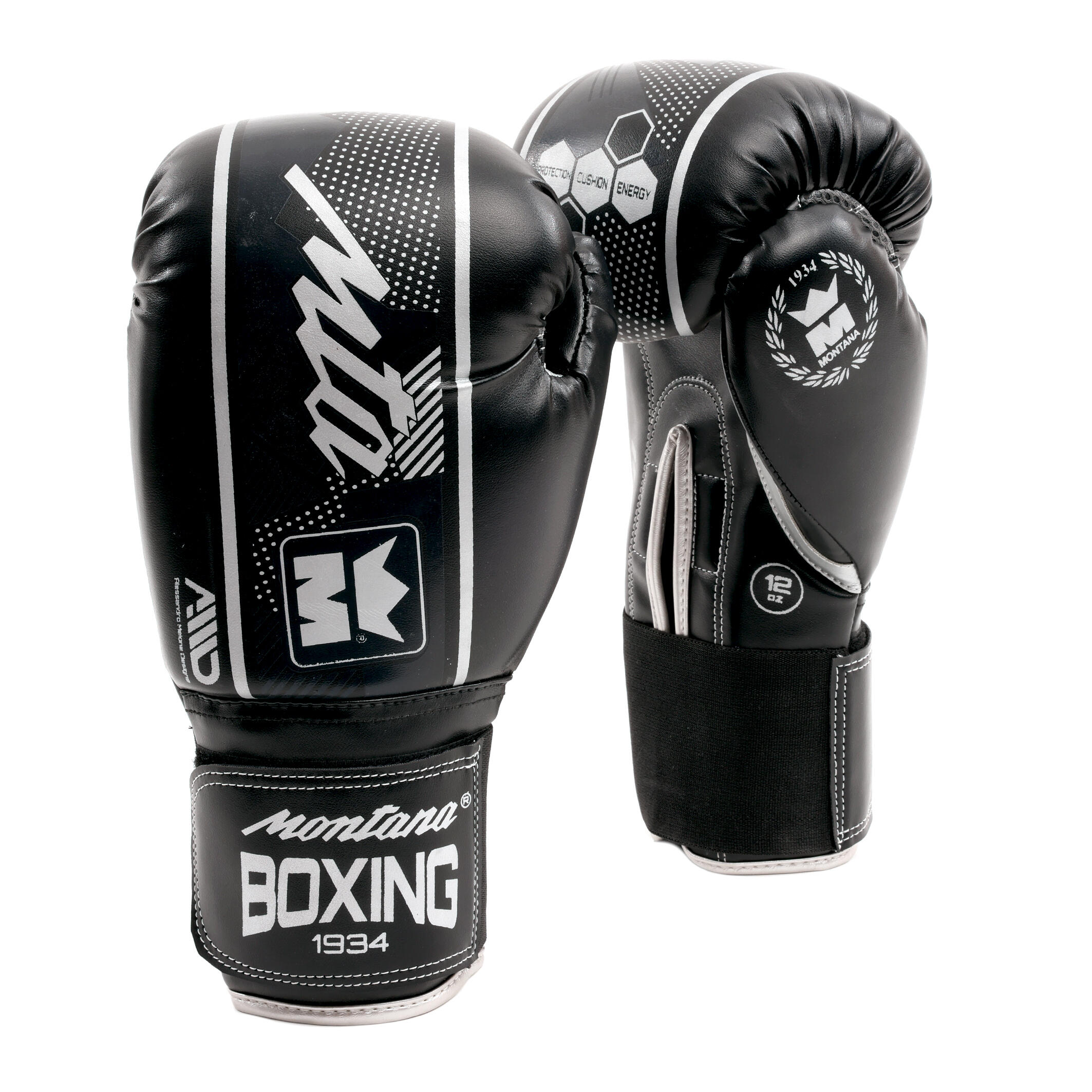 Montana - Gants De Boxe Hawk - Gants De Boxe - Noir - 10 Oz - Decathlon