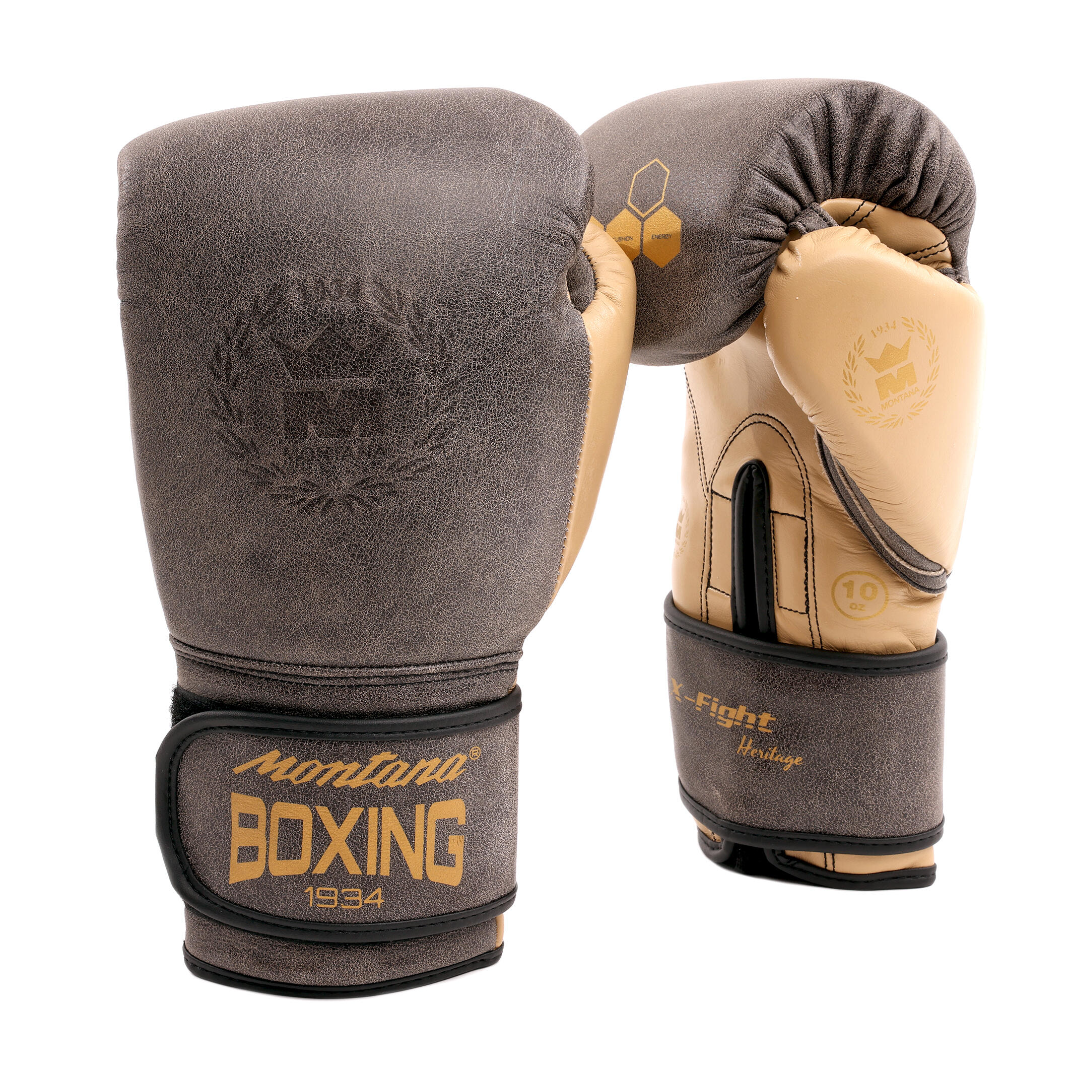 Montana - Gants De Boxe Montana X-fight Heritage - Gants De Boxe - Marron - 16 Oz - Decathlon