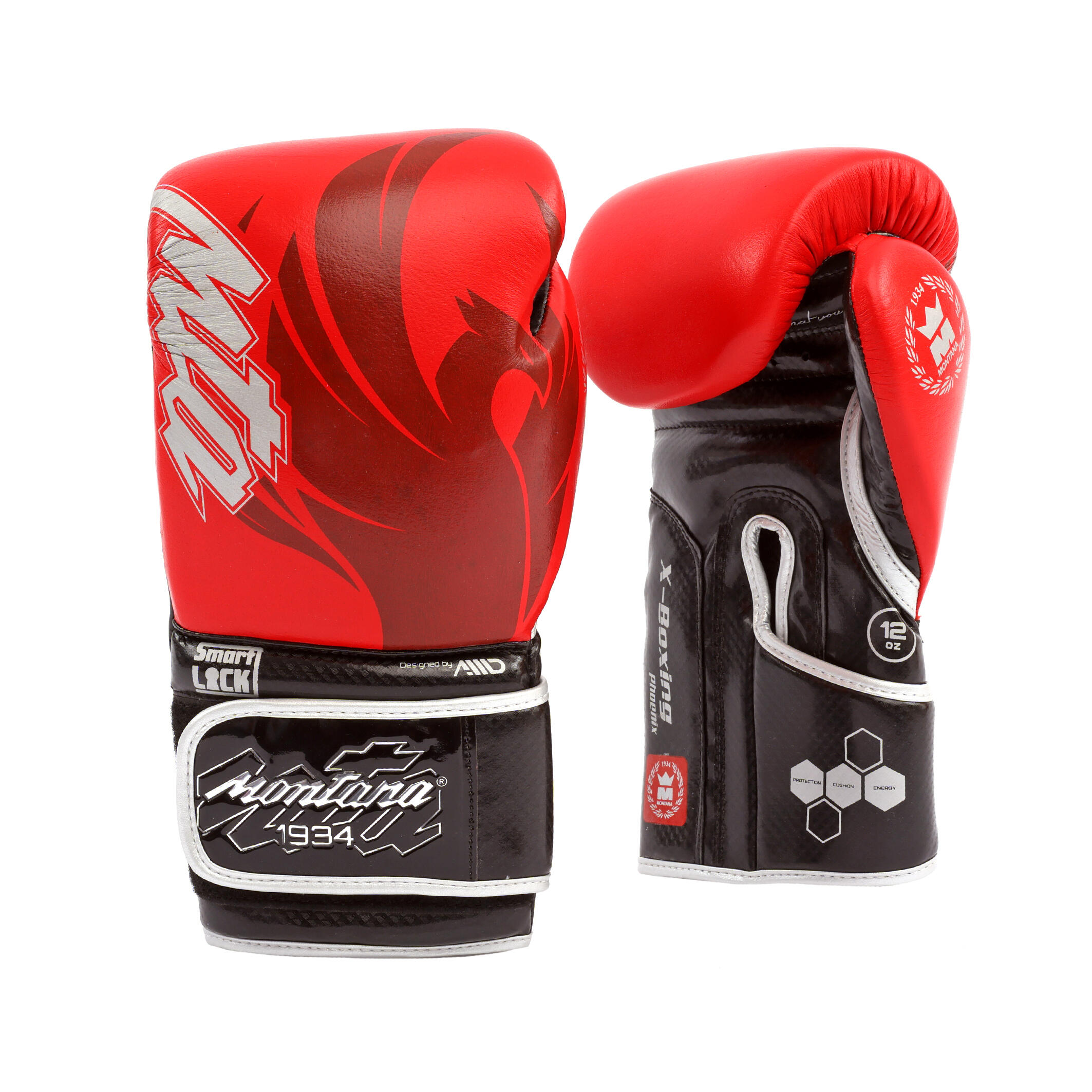 Montana - X-boxing Phoenix Red - Gants De Boxe - Rouge - 10 Oz - Decathlon