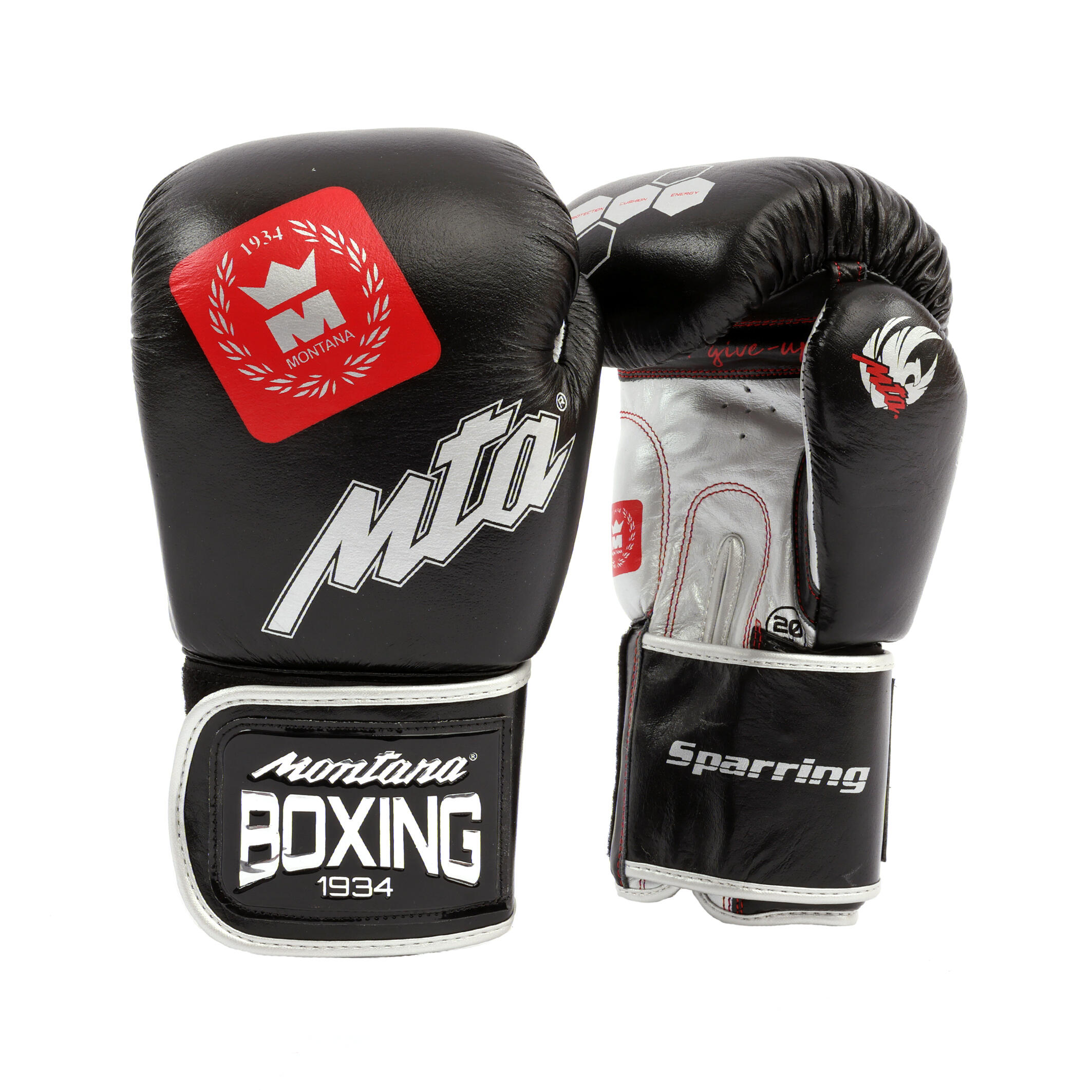 Montana - Gants De Boxe Montana Sparring - Gants De Boxe - Noir - 16 Oz - Decathlon
