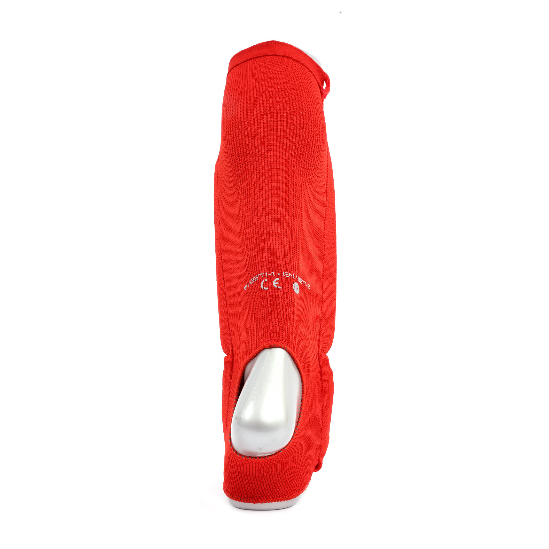 MONTANA Protège tibias/pieds coton MK60 rouge 3/4