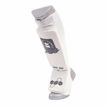 MONTANA Protège tibias/pieds coton MK60 blanc
