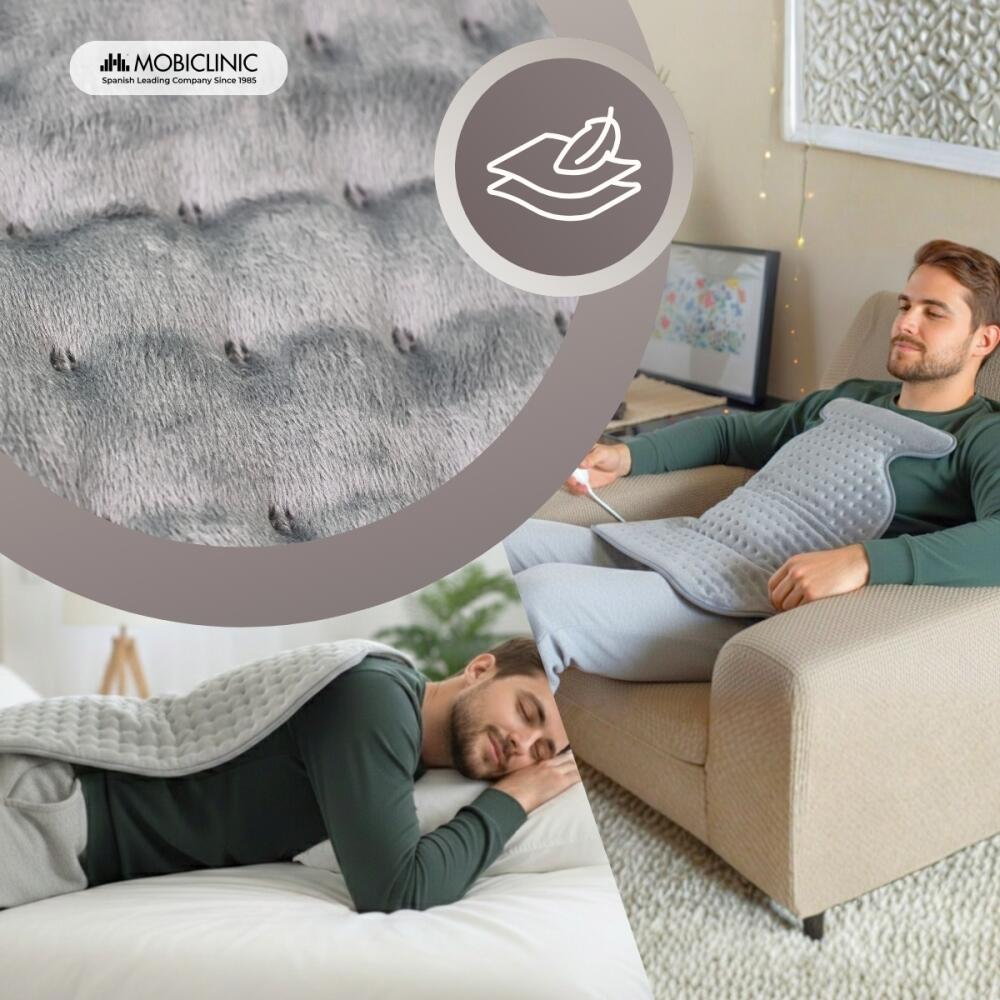 rug- en nekverwarmingskussen 3 wasbare warmteniveaus lumbaal en cervicaal 6/6