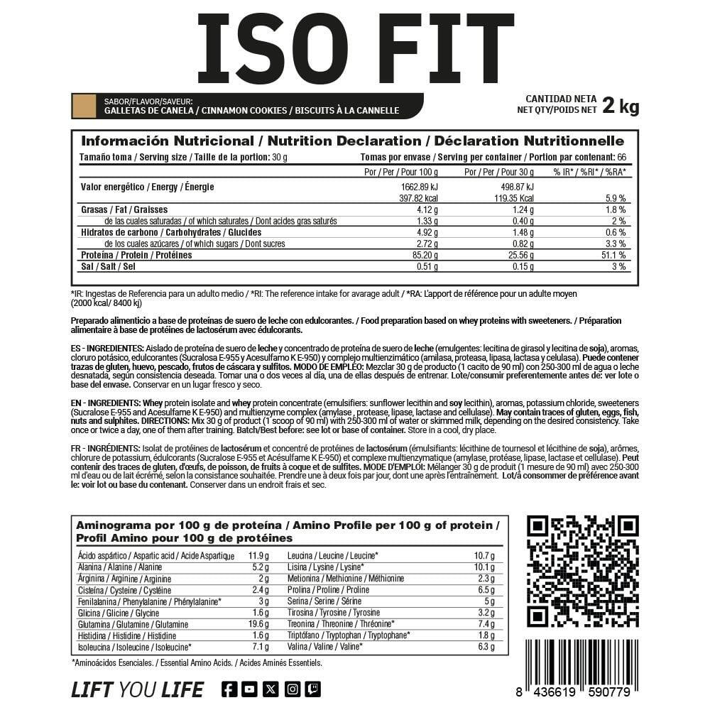 Iso fit - 2kg biscuits à la cannelle de MASmusculo 4/4