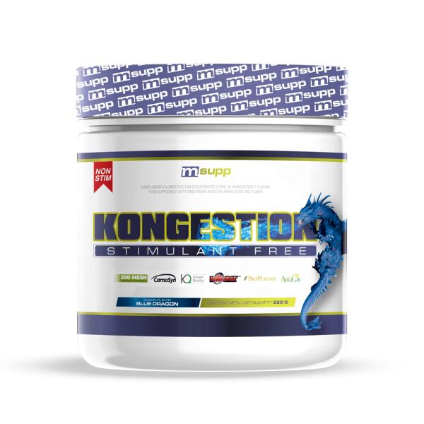 Kongestion Preworkout Without Stimulants - 320g Blue Dragon MASmusculo