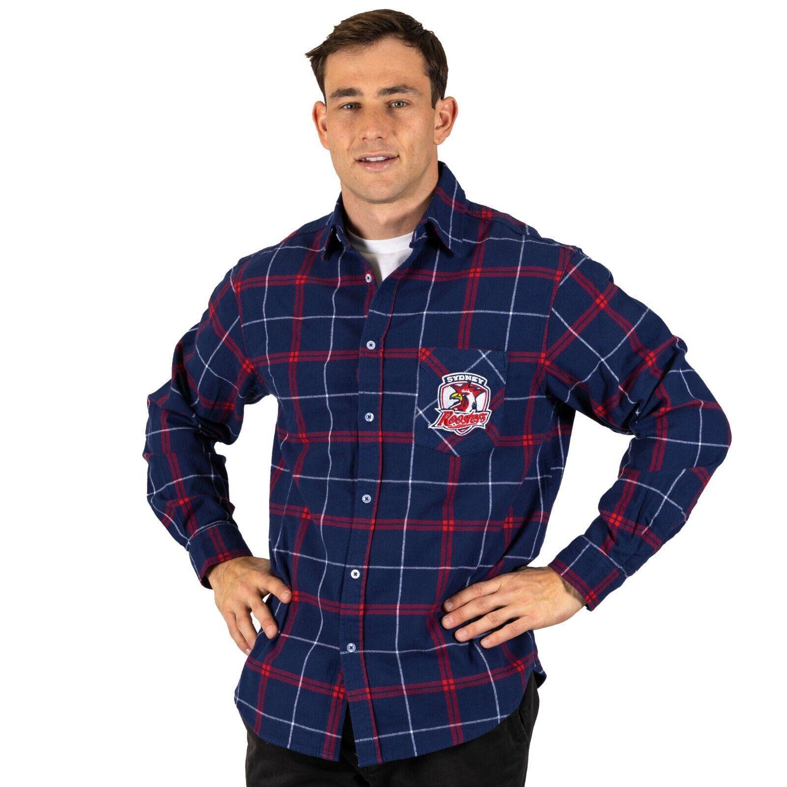 NRL Mustang Flannel Polo - Sydney Roosters - Flanno Shirt