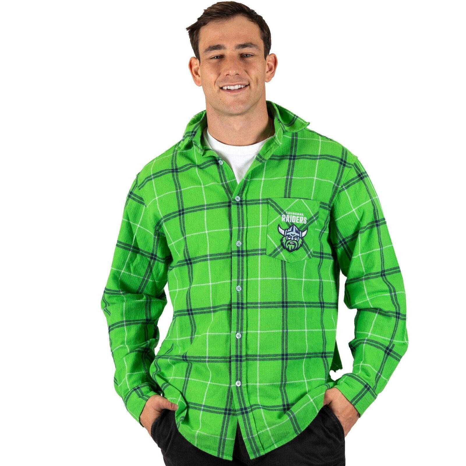 NRL Mustang Flannel Polo - Canberra Raiders - Flanno Shirt