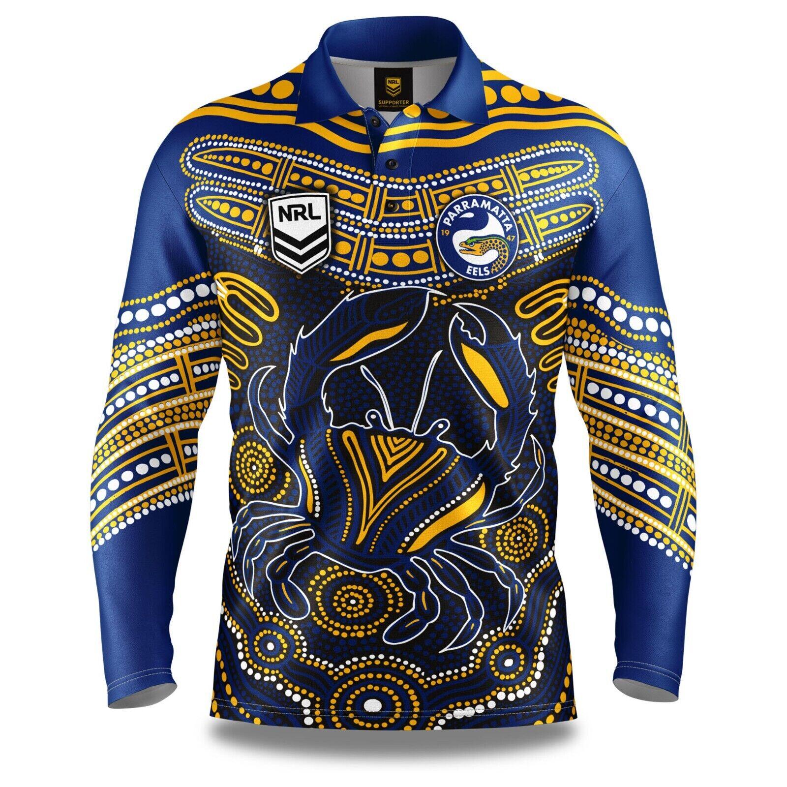 NRL Karumba Fishing Shirt - Parramatta Eels - Adult - Mens - Polo