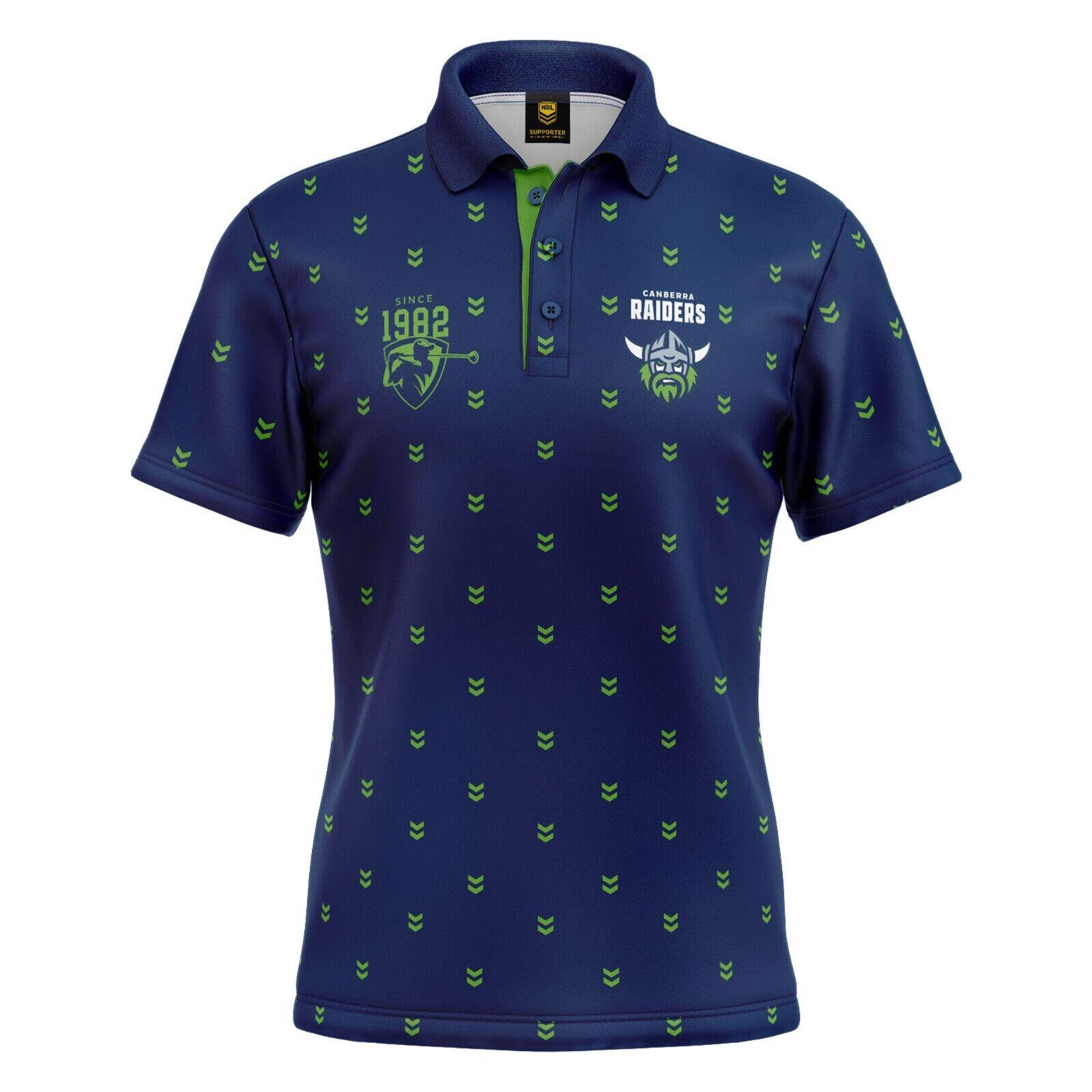 NRL Mulligan Golf Polo - Canberra Raiders - Adult - Mens - Polo