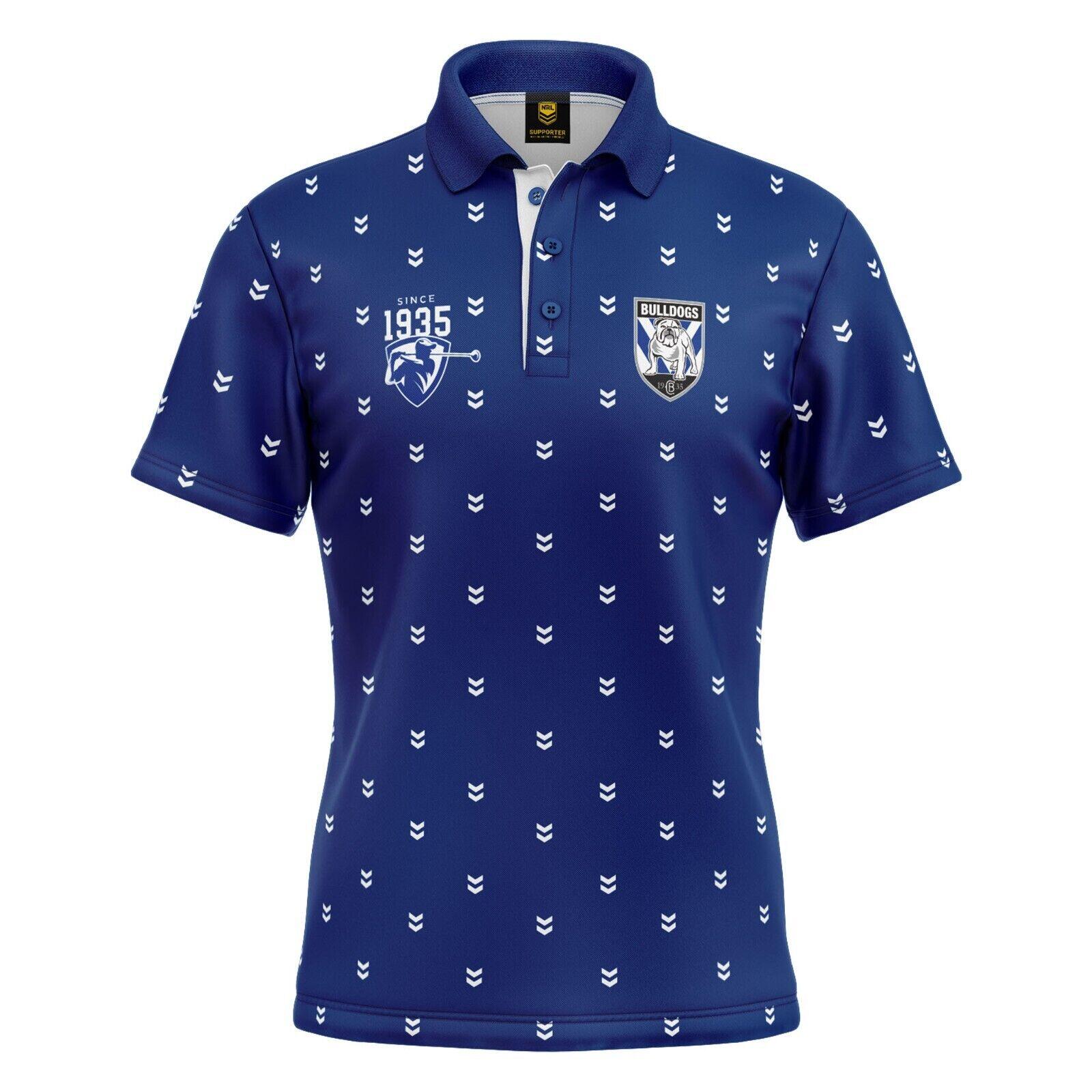 NRL Mulligan Golf Polo - Canterbury Bulldogs - Adult - Mens - Polo