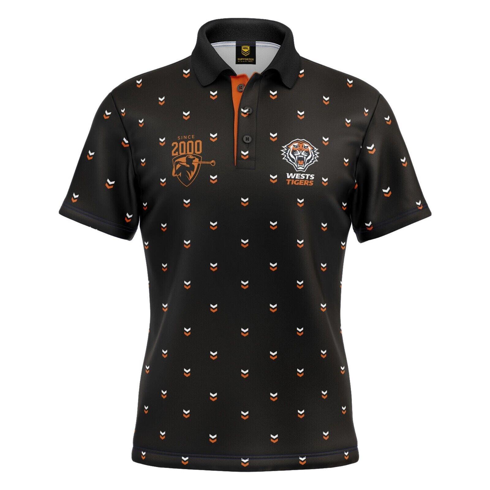 NRL Mulligan Golf Polo - West Tigers - Adult - Mens - Polo