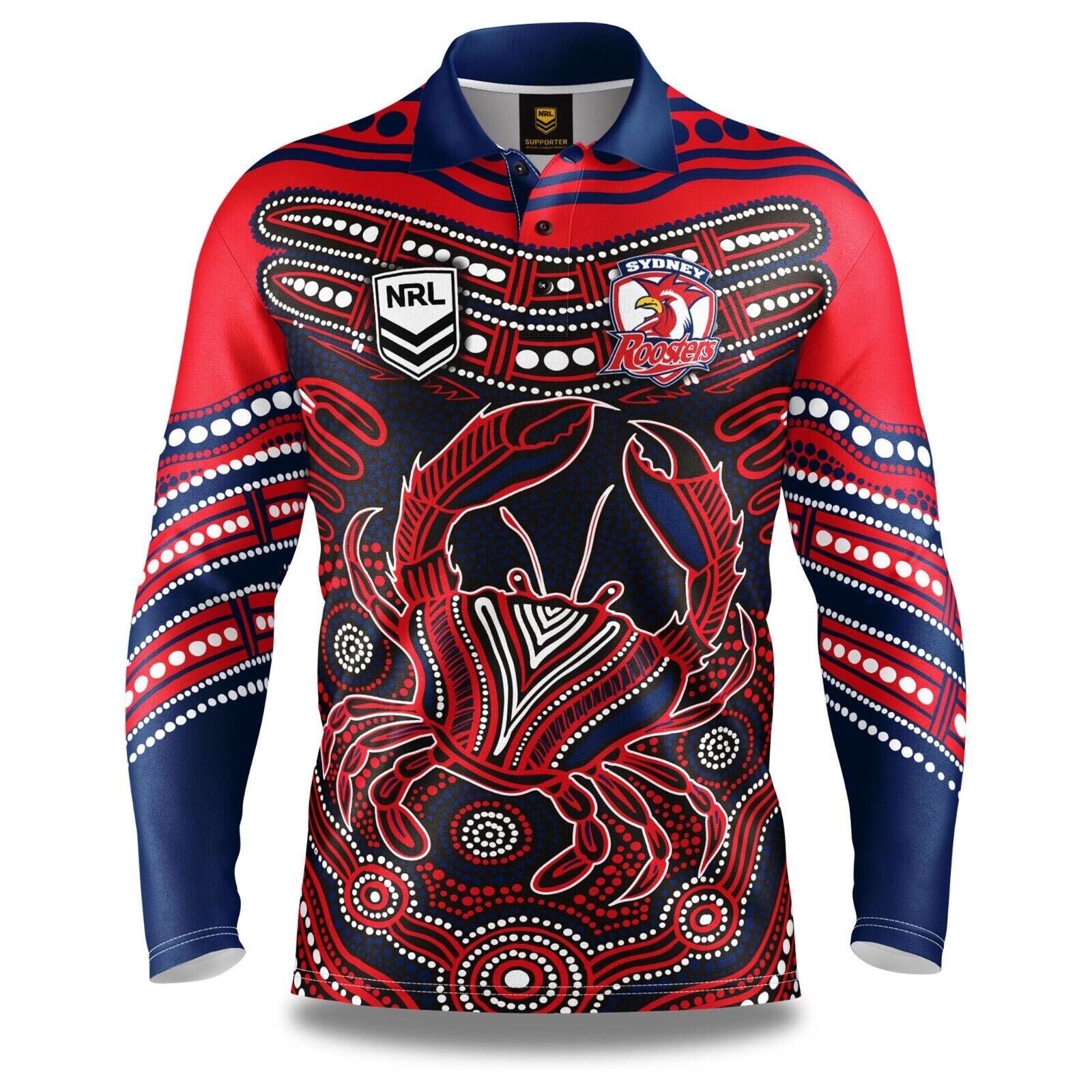 NRL Karumba Fishing Shirt - Sydney Roosters - Adult - Mens - Polo