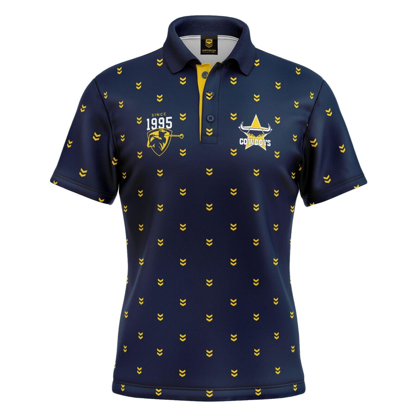 NRL Mulligan Golf Polo - North Queensland Cowboys - Adult - Mens - Polo