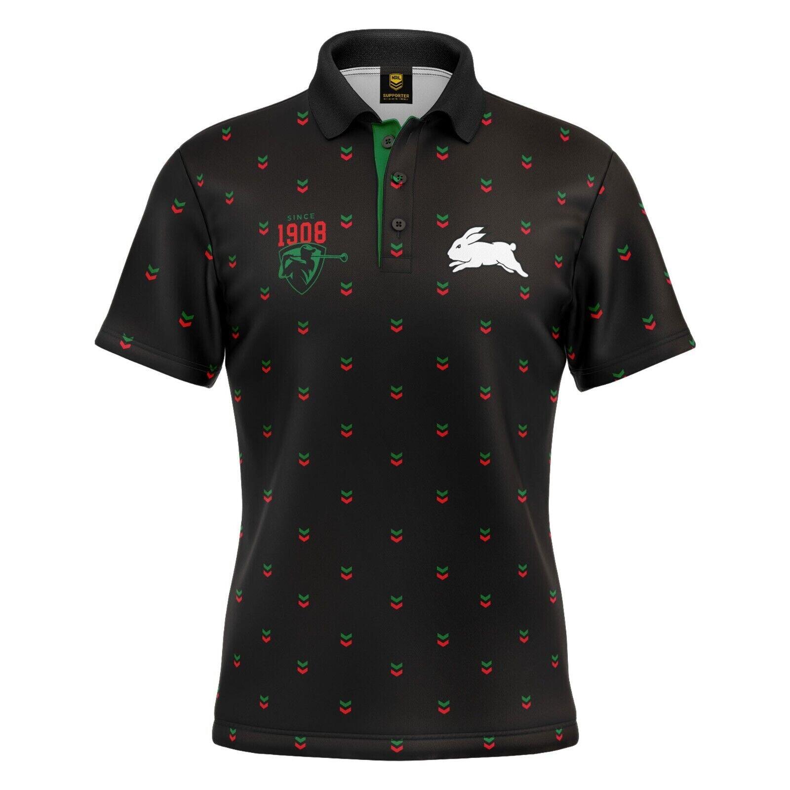 NRL Mulligan Golf Polo - South Sydney Rabbitohs - Adult - Mens - Polo