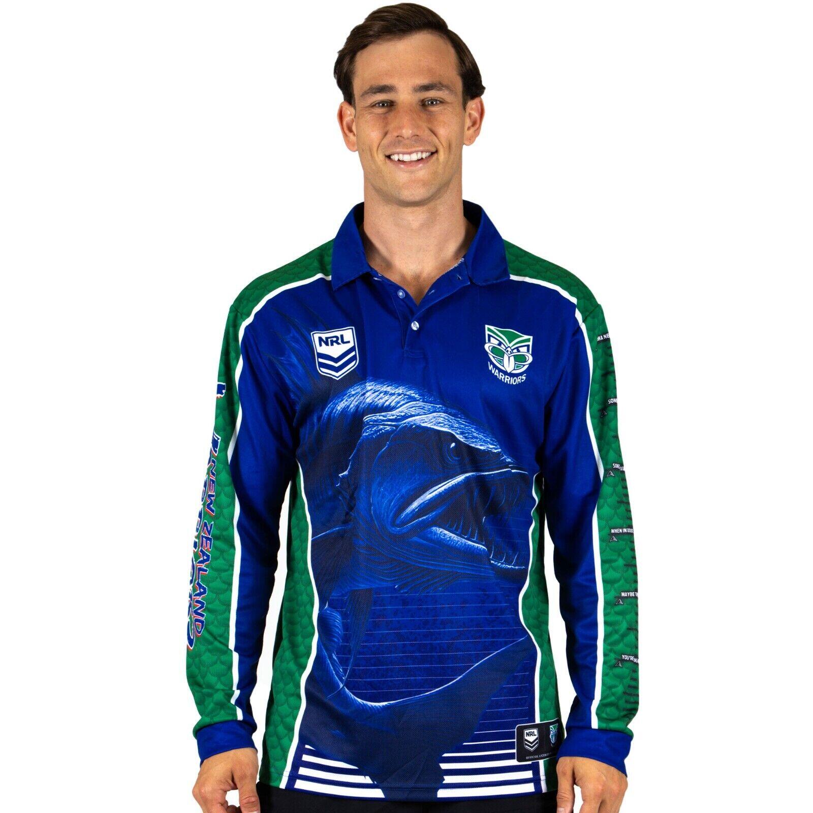 NRL Barracuda Fishing Shirt - New Zealand Warriors - Youth - Polo