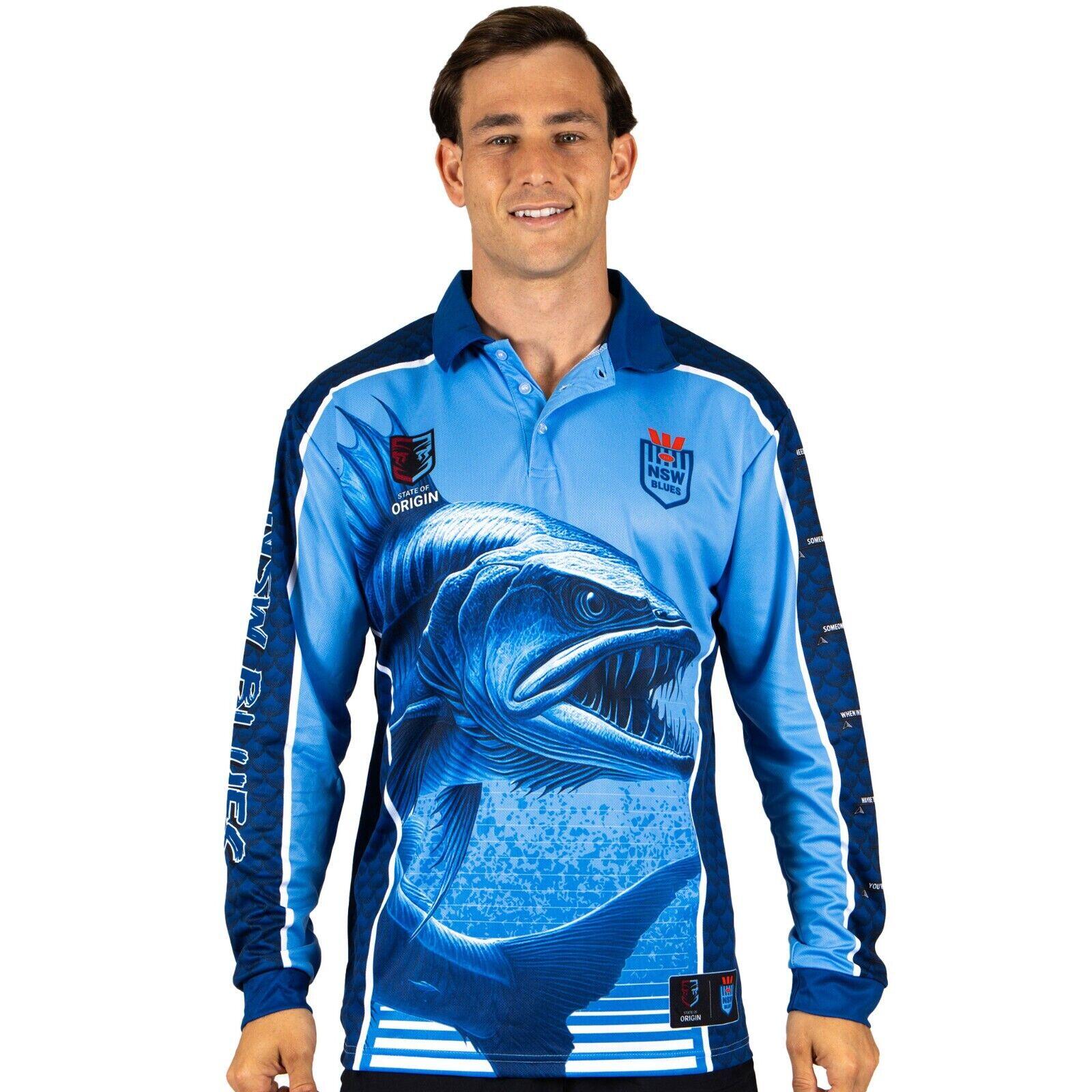 NRL Barracuda Fishing Shirt - NSW - Adult - Men - Polo