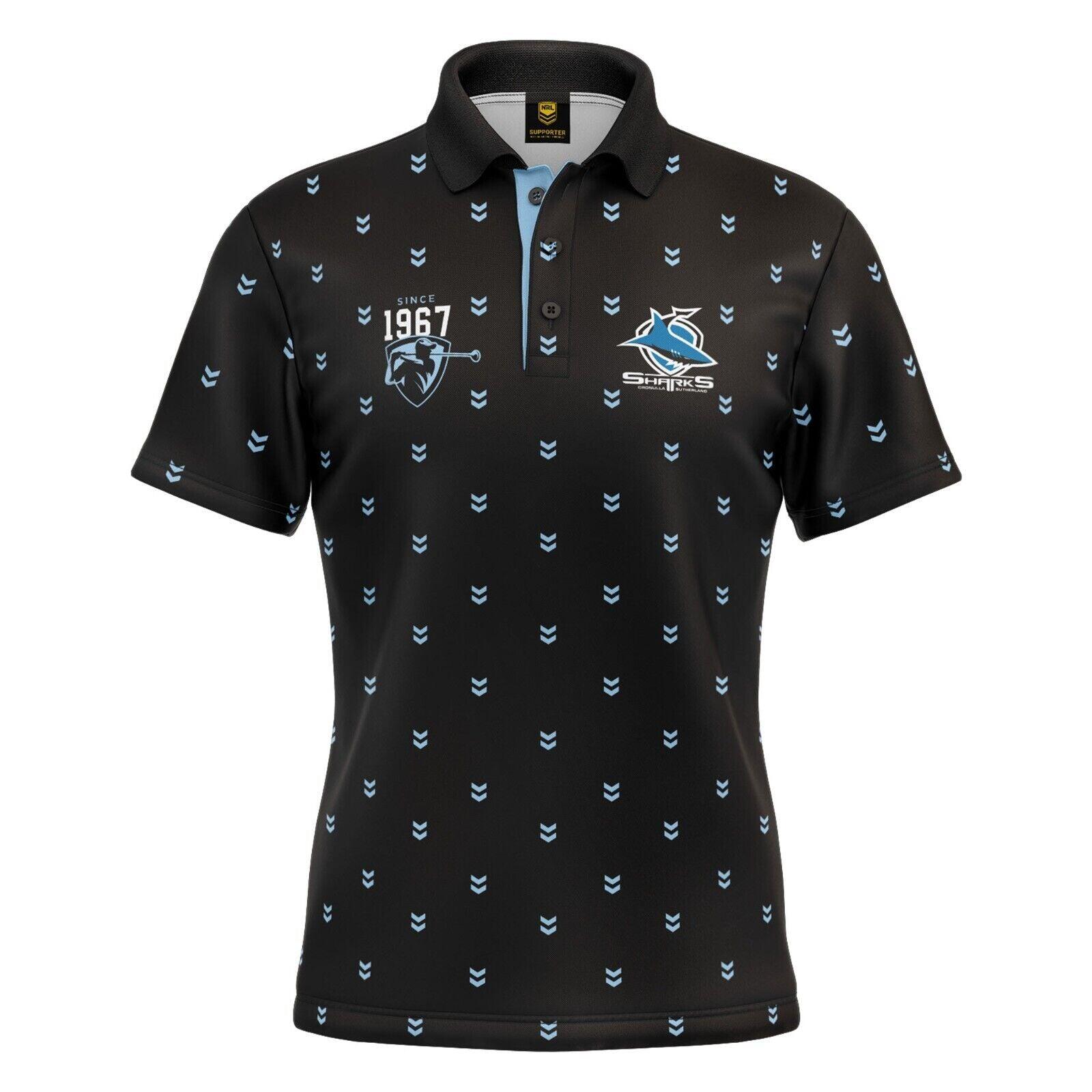 NRL Mulligan Golf Polo - Cronulla Sharks - Adult - Mens - Polo