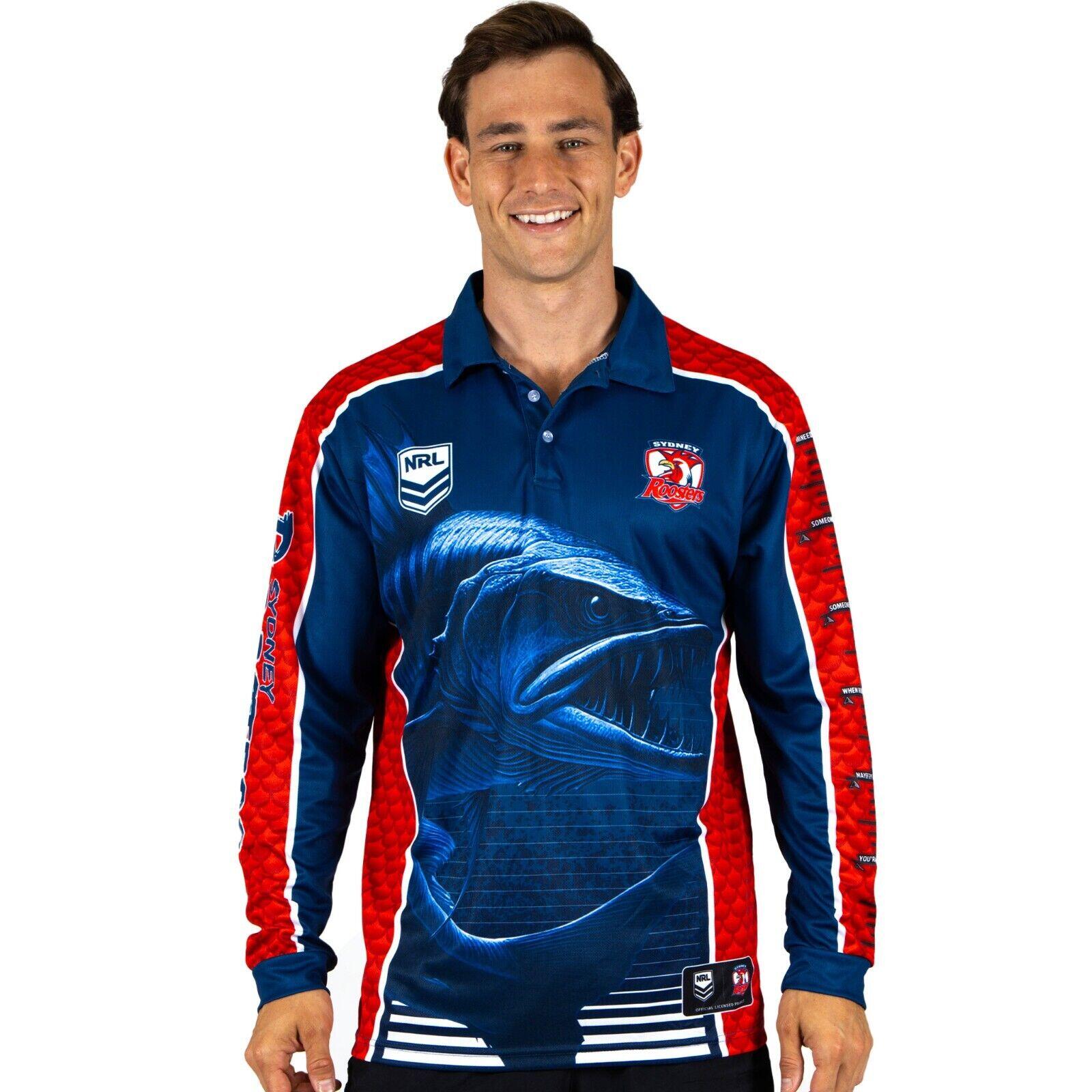 NRL Barracuda Fishing Shirt - Sydney Roosters - Adult - Men - Polo
