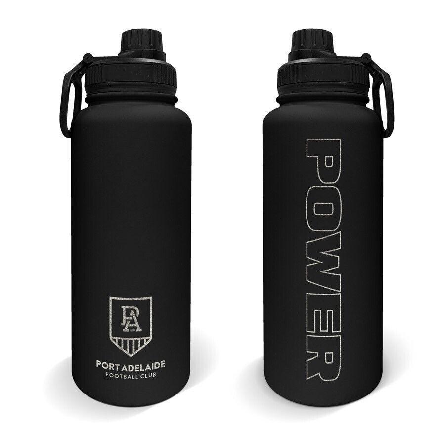 AFL Stainless Steel 960mL Drink Bottle - Port Adelaide Power