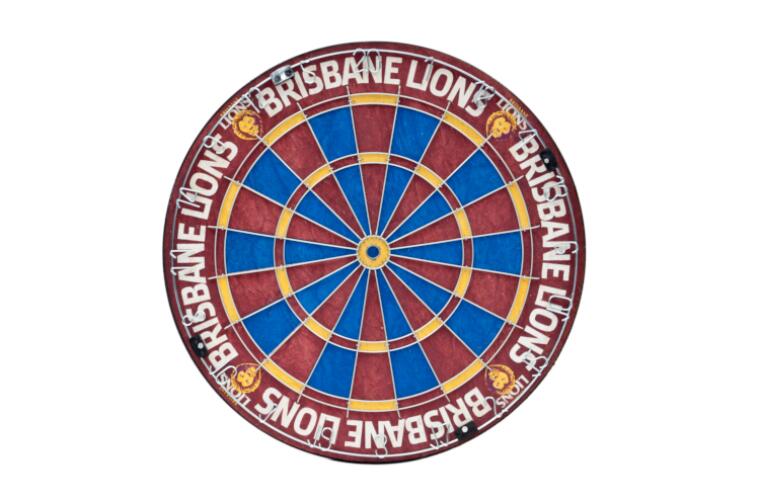 AFL Competition Size Dart Board - Brisbane Lions - Dartboard