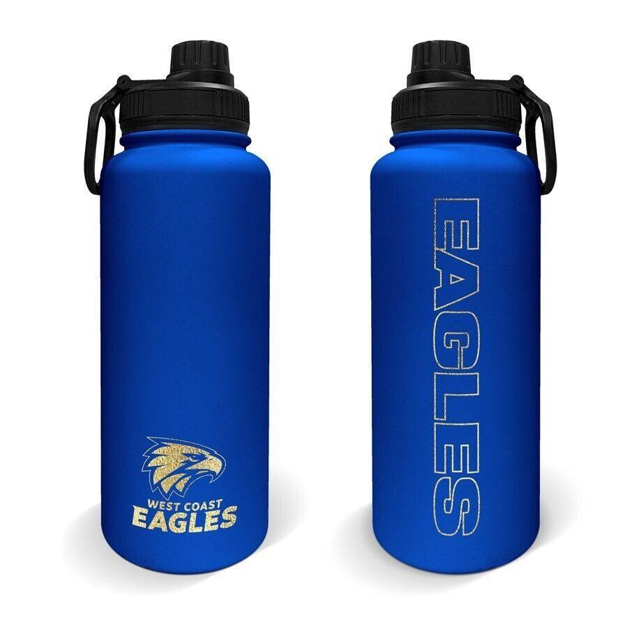 AFL Stainless Steel 960mL Drink Bottle - West Coast Eagles - Double Walled