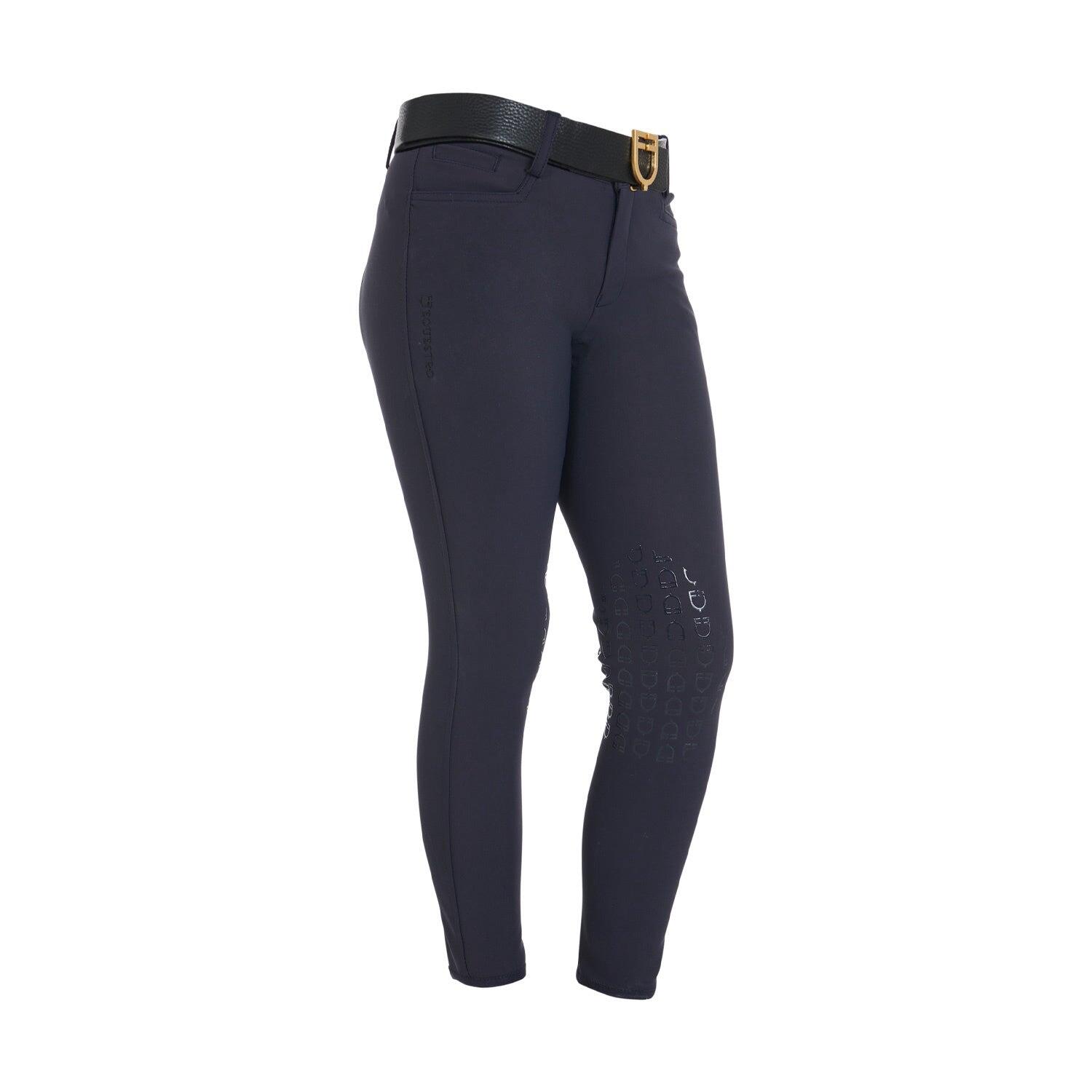 Equestro Kids Unisex Knie Grip Rijbroek Beige - 4/7