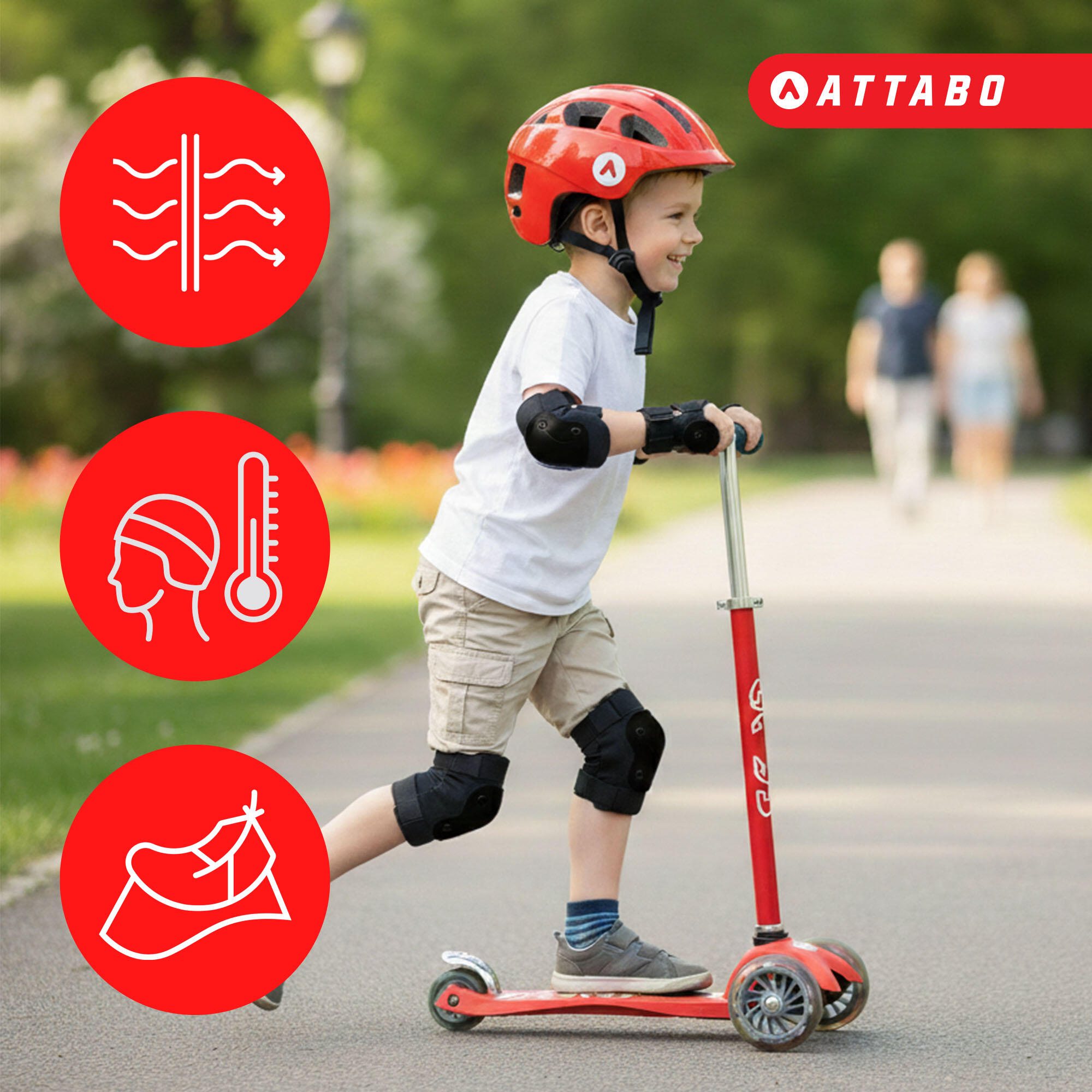 Casco da bicicletta per bambini ATTABO K200 3/7