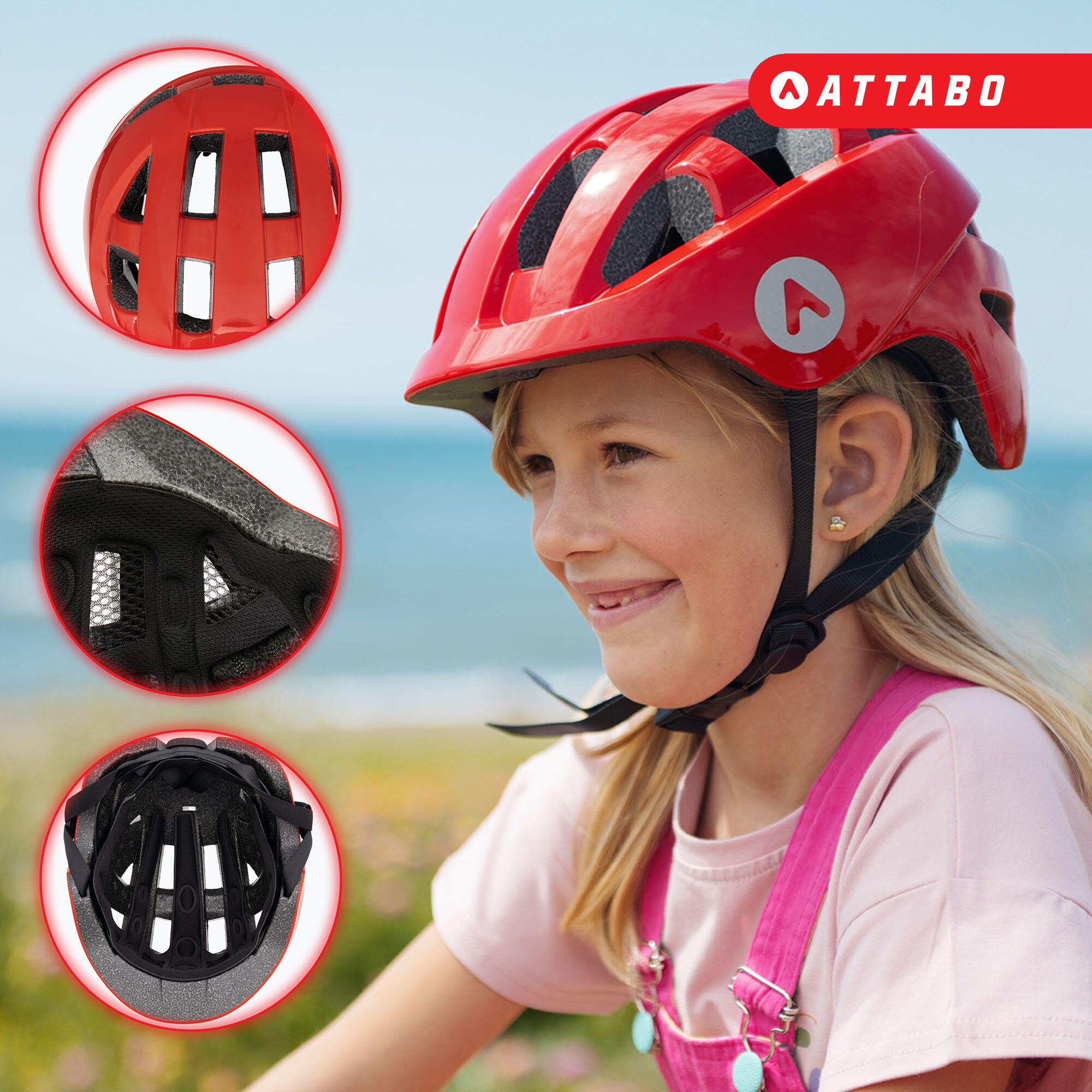 Casco da bicicletta per bambini ATTABO K200 5/7