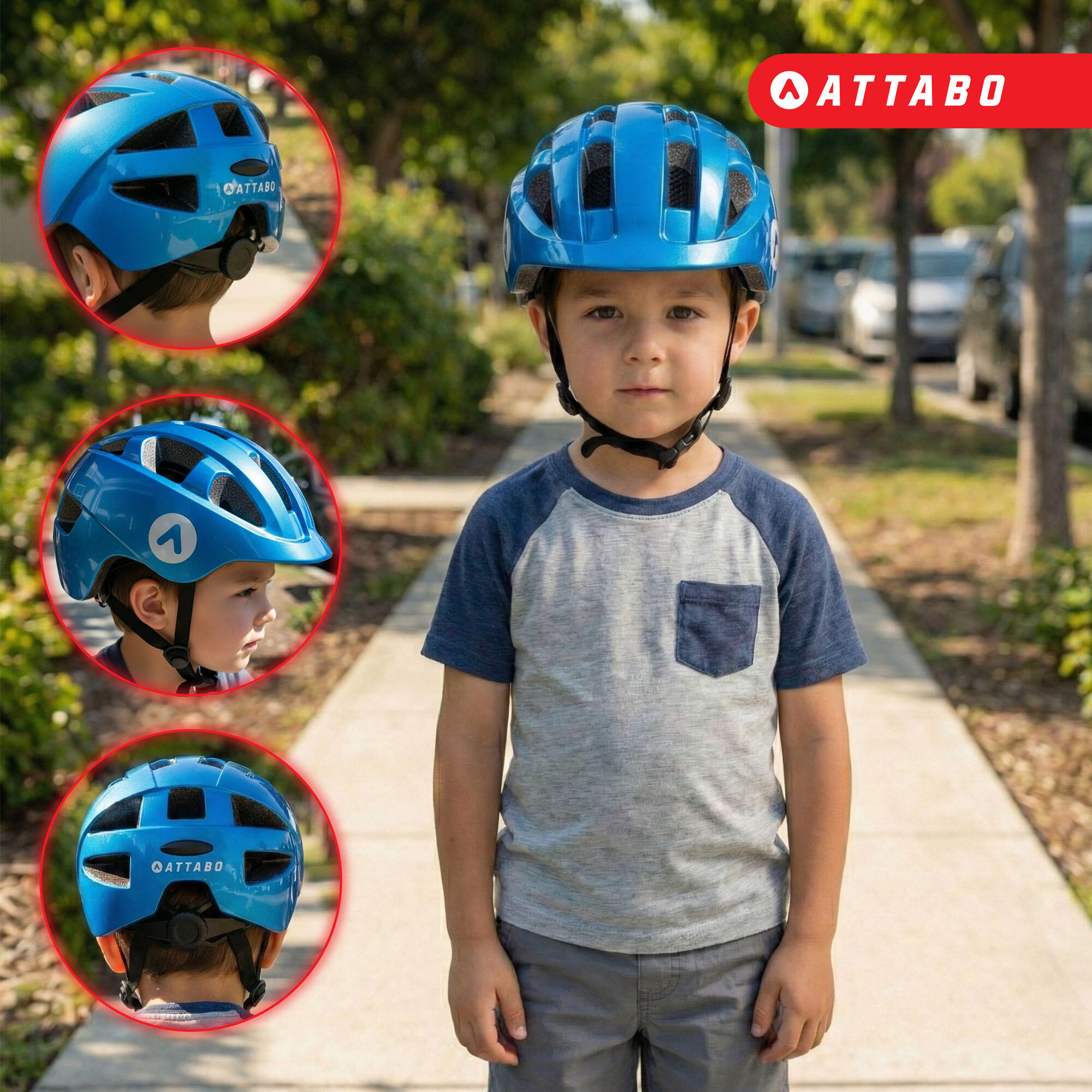 Casco de bicicleta para niños ATTABO K200 5/7