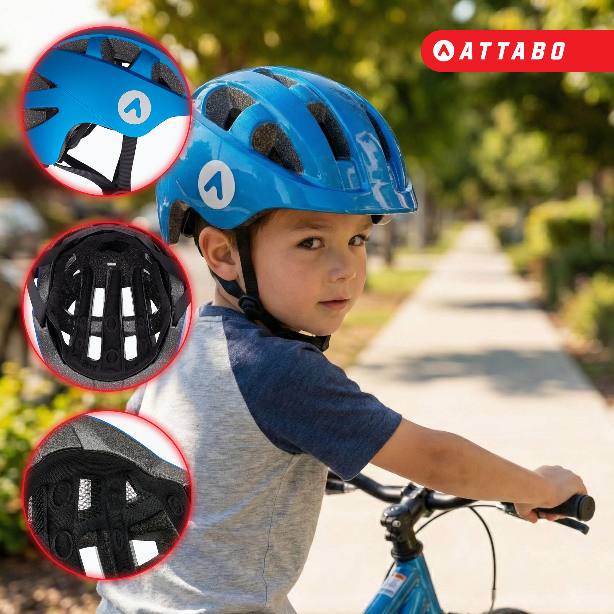 Casco de bicicleta para niños ATTABO K200 4/7