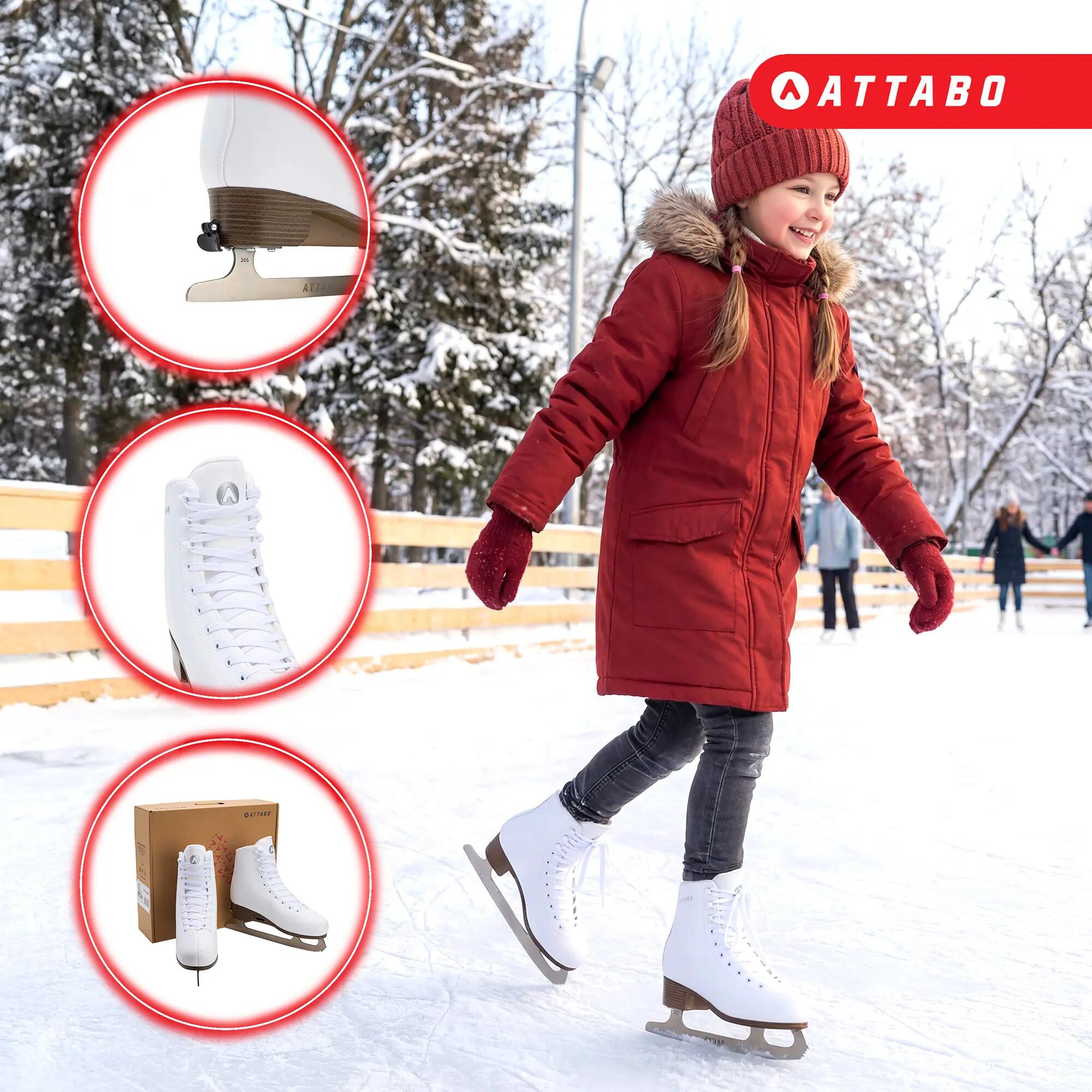 Kinder-Eiskunstlaufschlittschuhe ATTABO Oli verstellbar 5/7