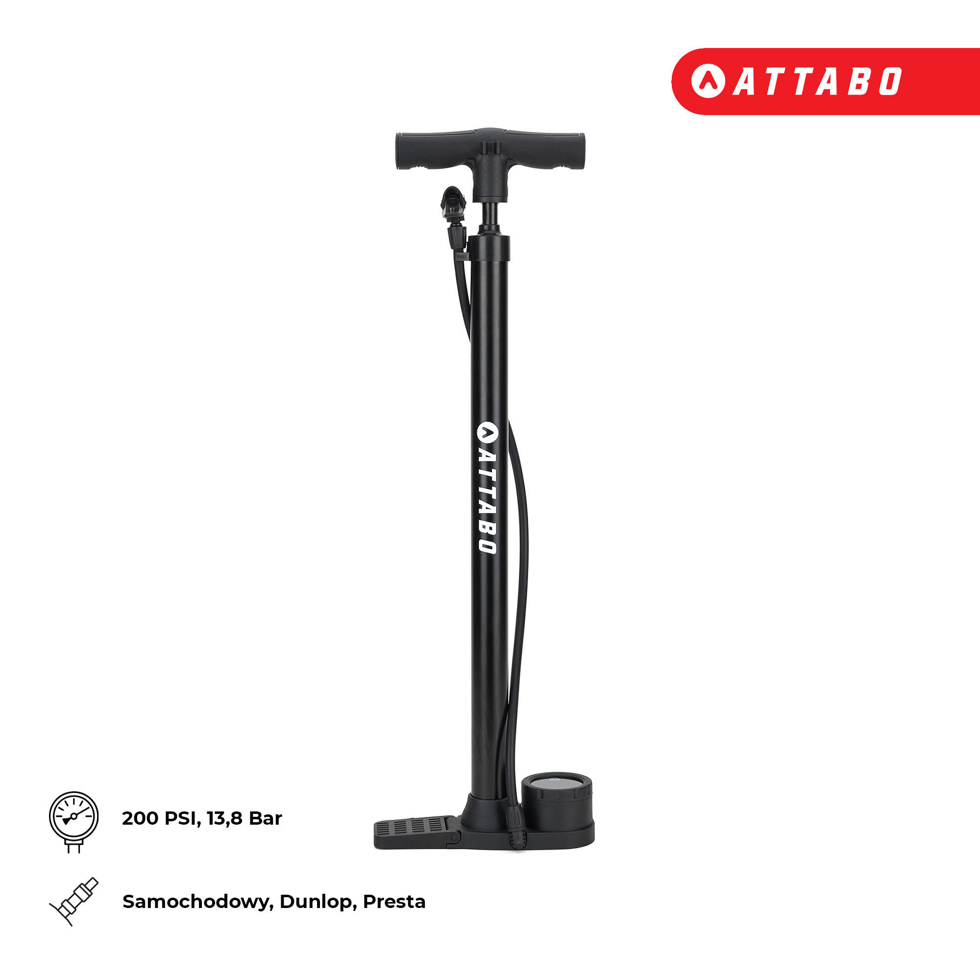 Fietspomp ATTABO WP.1 160 PSI 6/6
