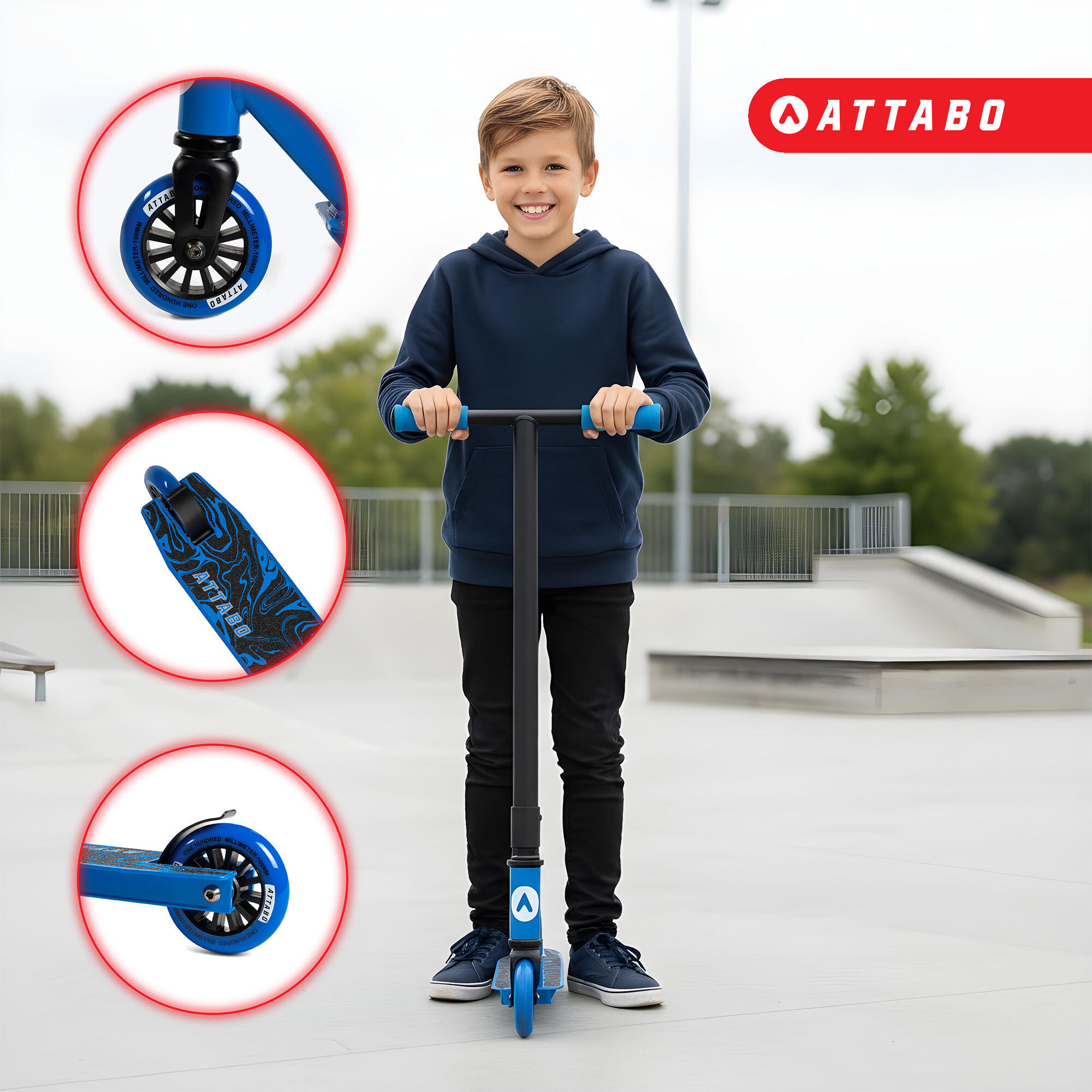 Kinder freestyle scooter ATTABO Bunny Hop 4/7