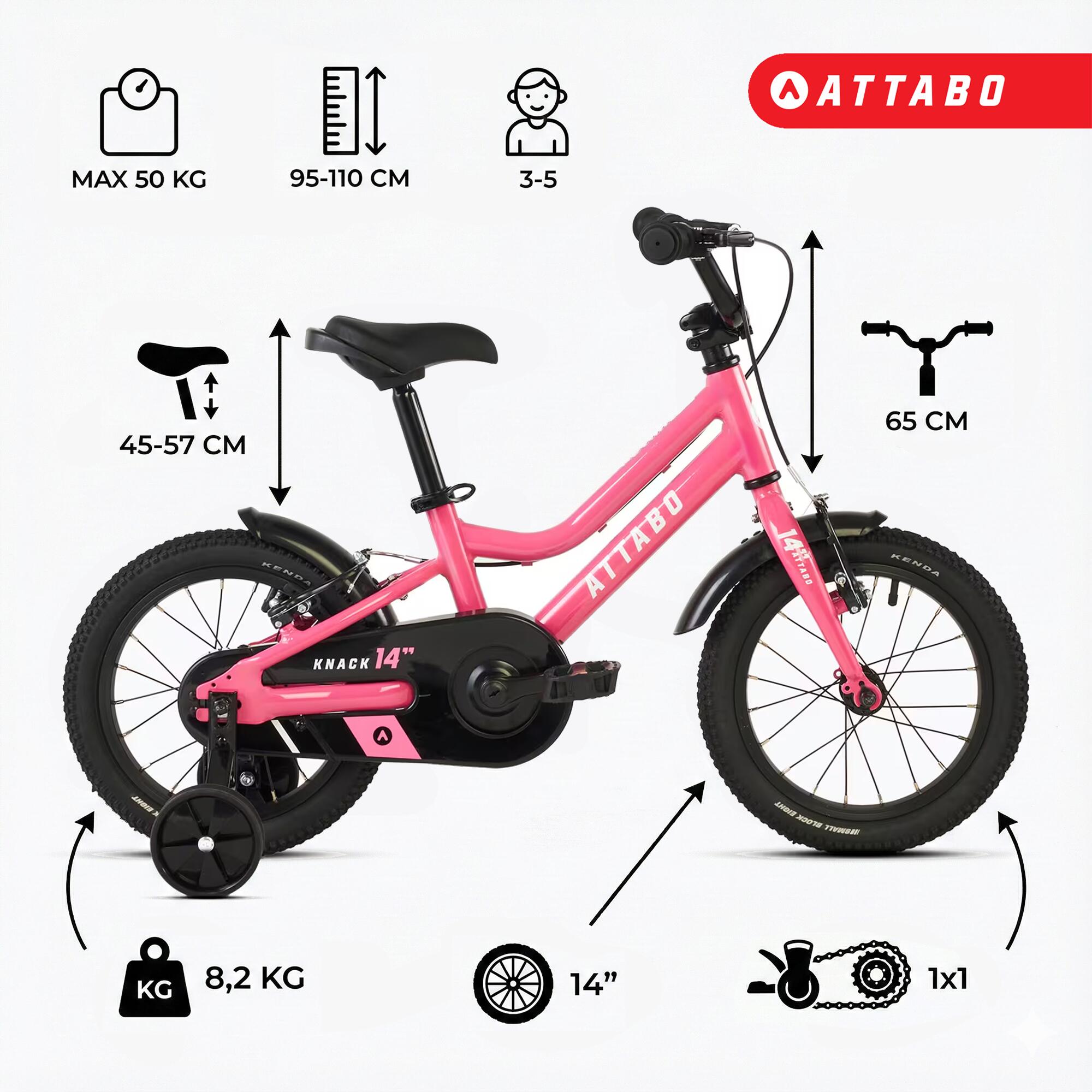 Rower dziecięcy ATTABO KNACK 14" 6/7