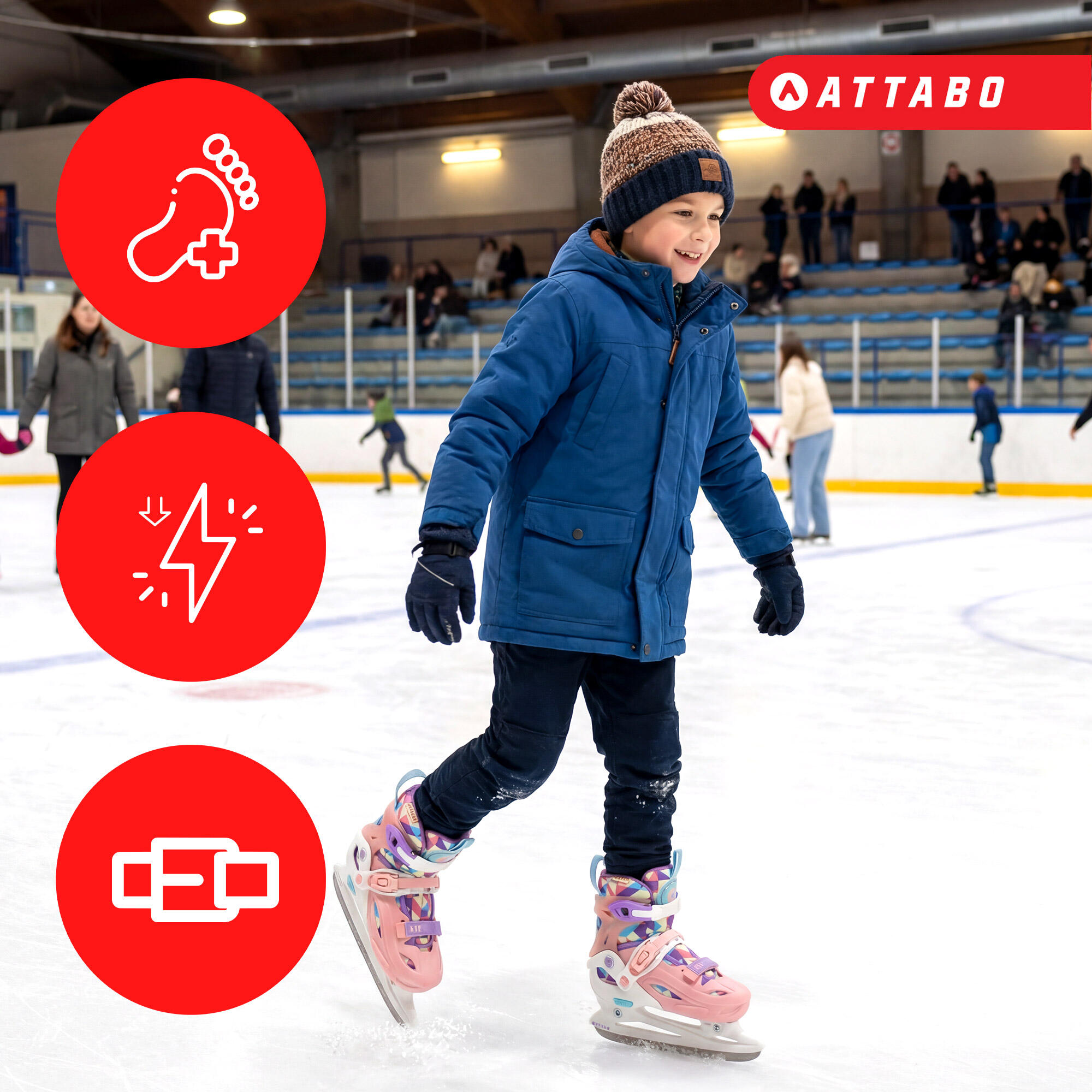 Patines en línea infantiles ATTABO Flashled 2/7