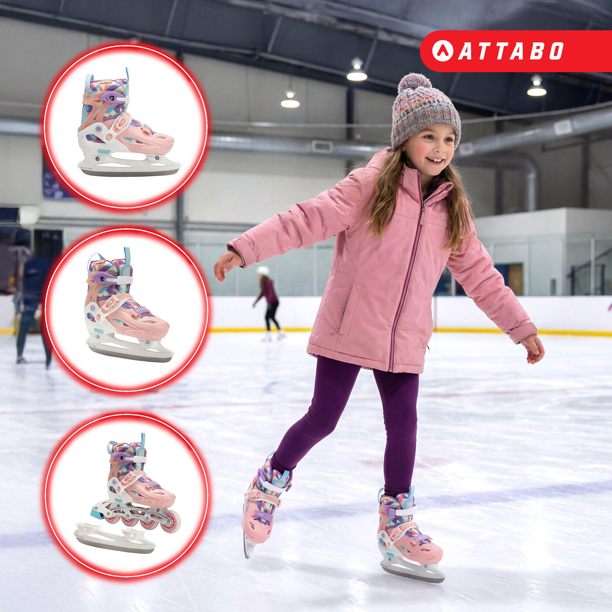 Patines en línea infantiles ATTABO Flashled 5/7