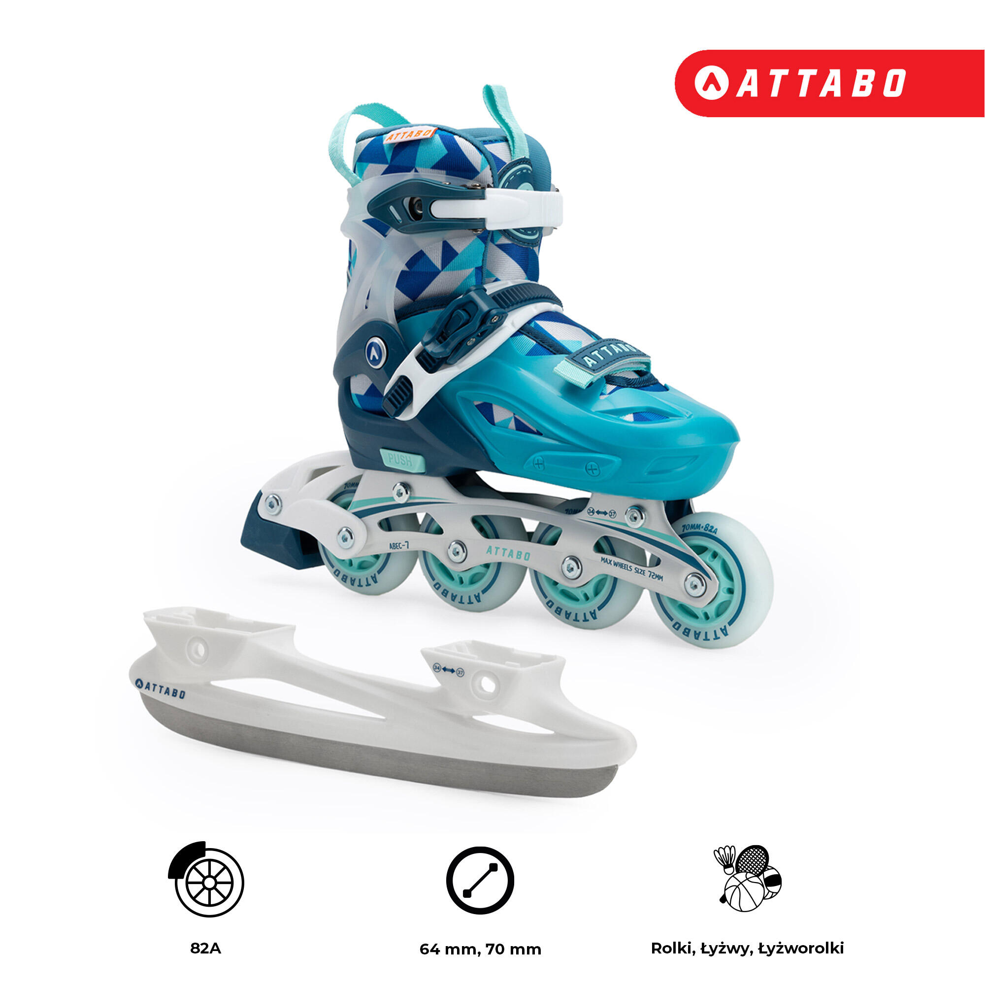 Patines en línea infantiles ATTABO Flashled 6/7