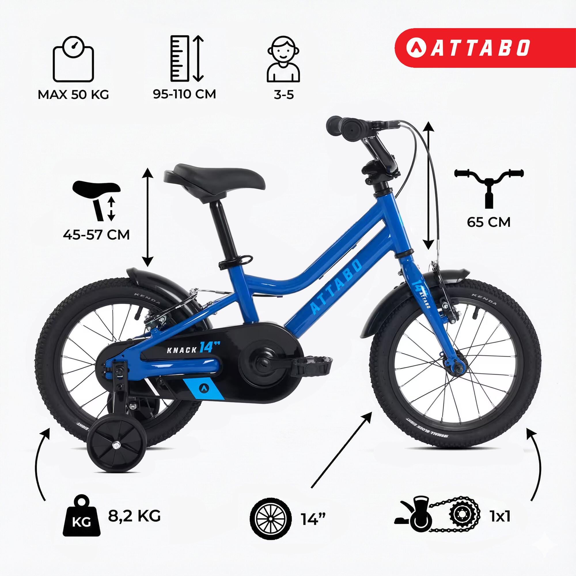 Bicicleta infantil ATTABO KNACK 14" 6/7