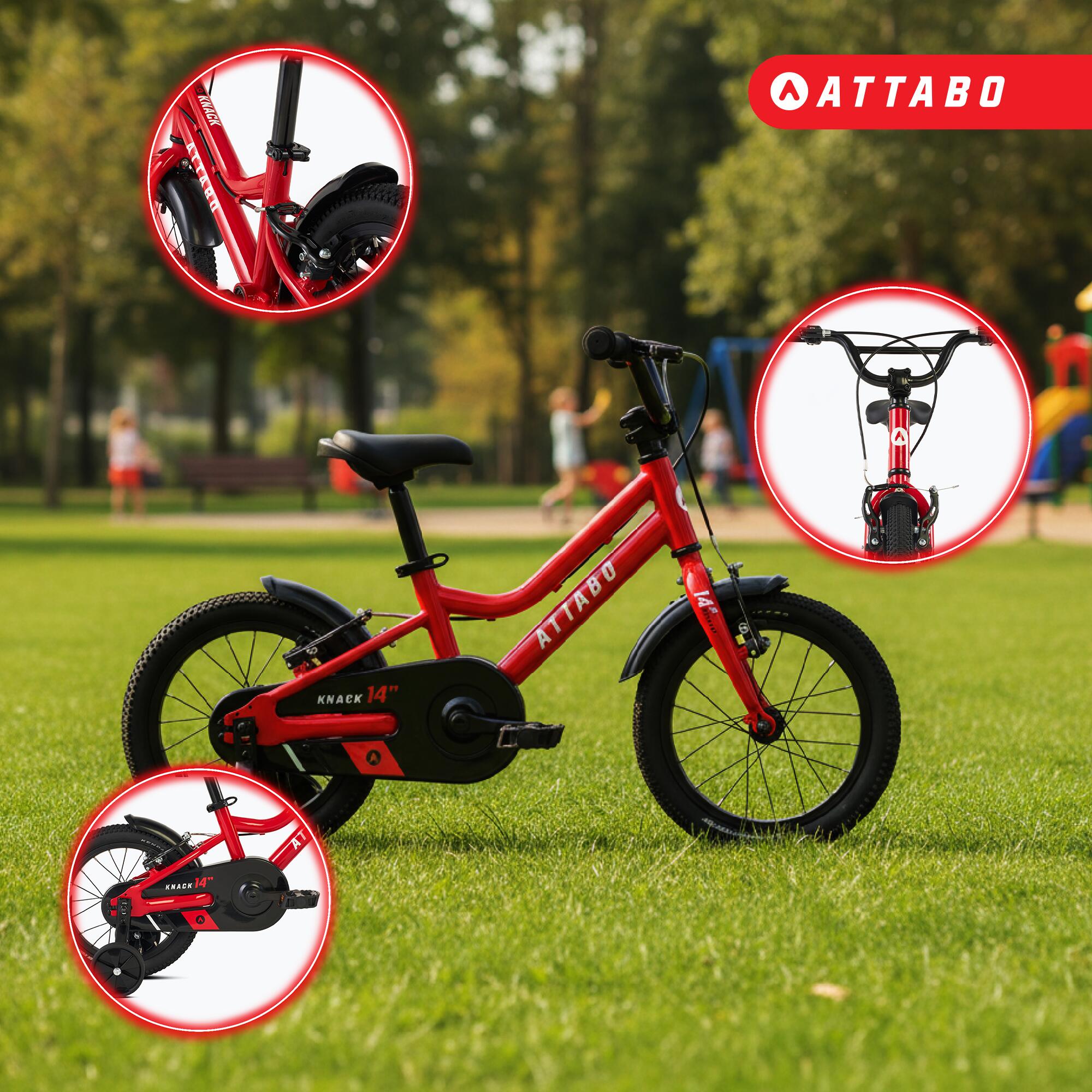 Bicicleta infantil ATTABO KNACK 14" 3/7