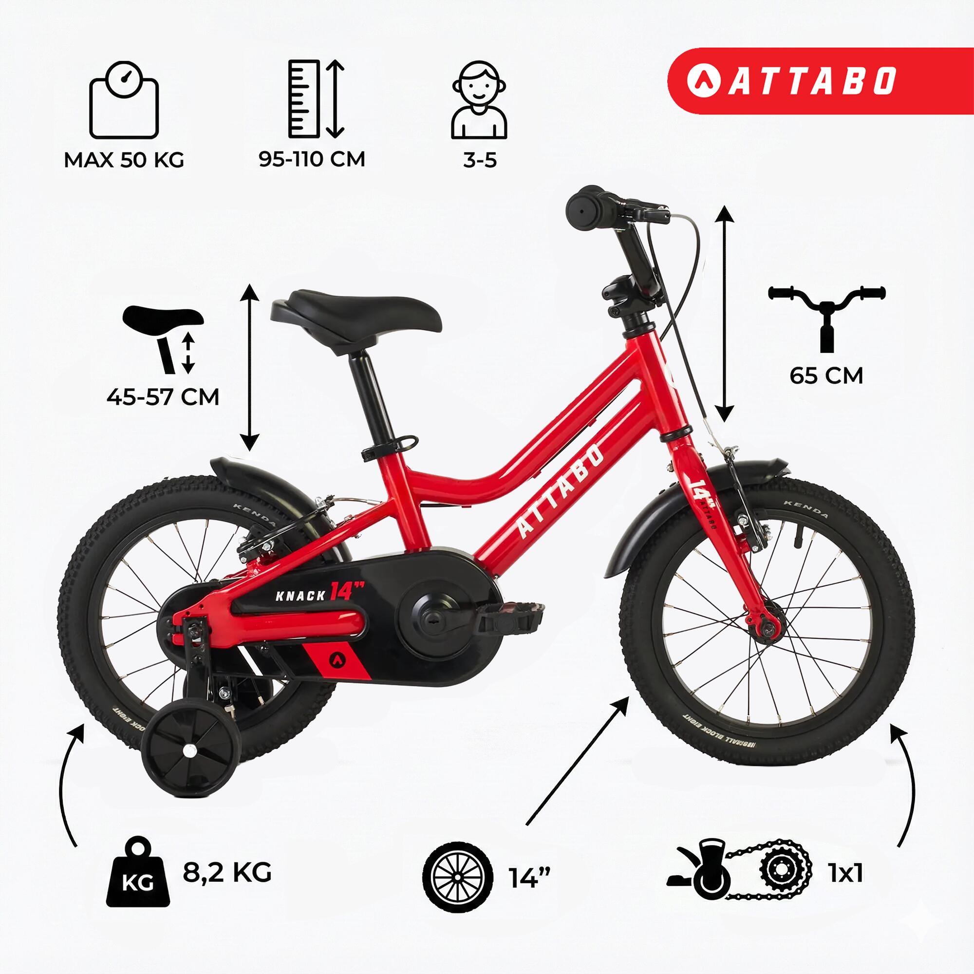 Bicicleta infantil ATTABO KNACK 14" 6/7