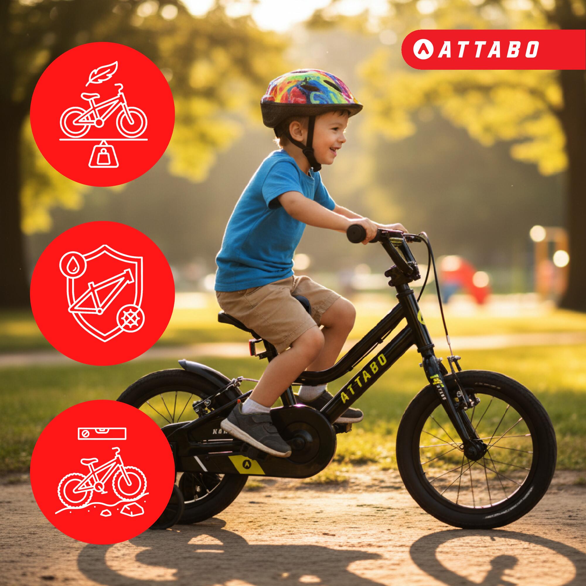 Bicicleta infantil ATTABO KNACK 14" 2/7