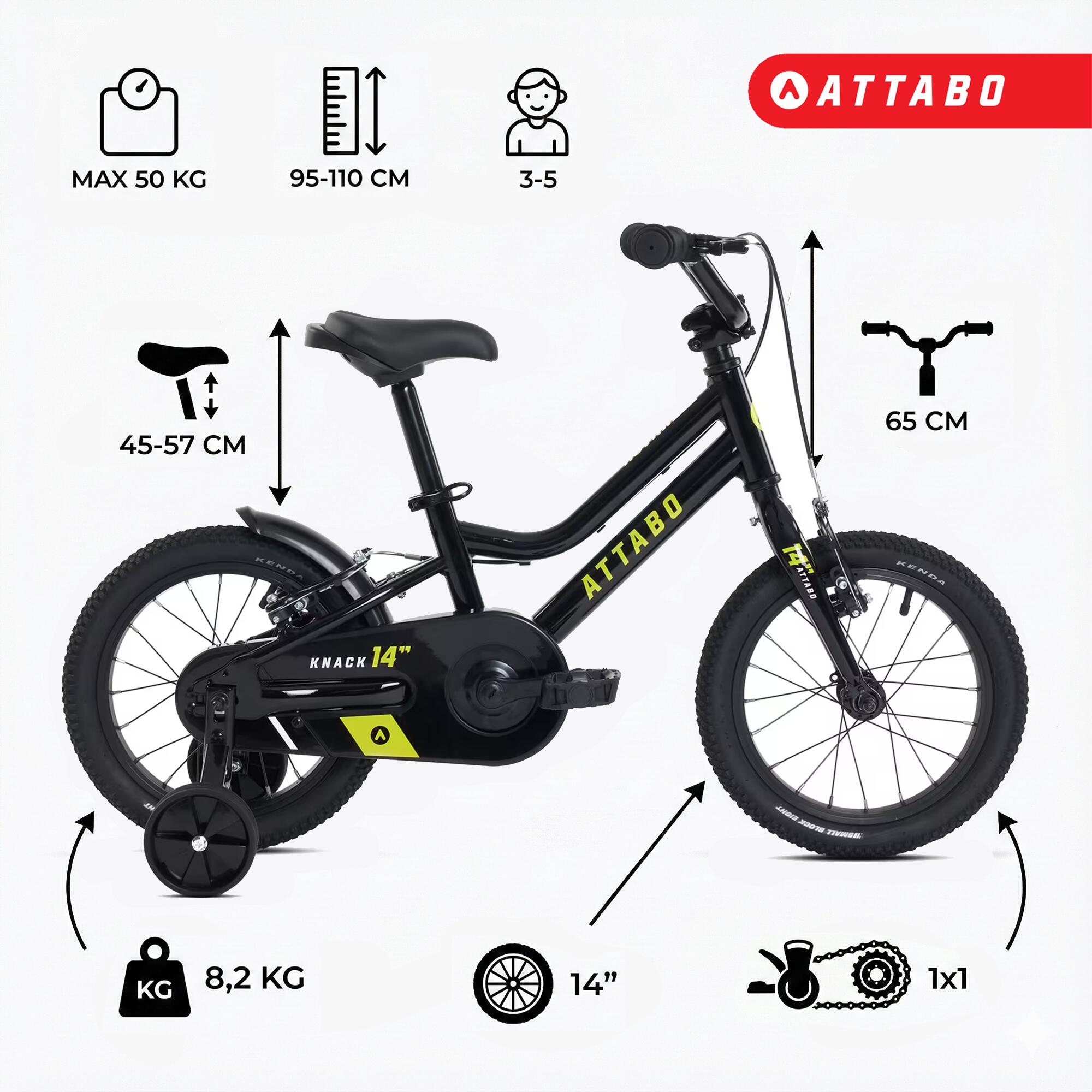 Bicicleta infantil ATTABO KNACK 14" 6/7