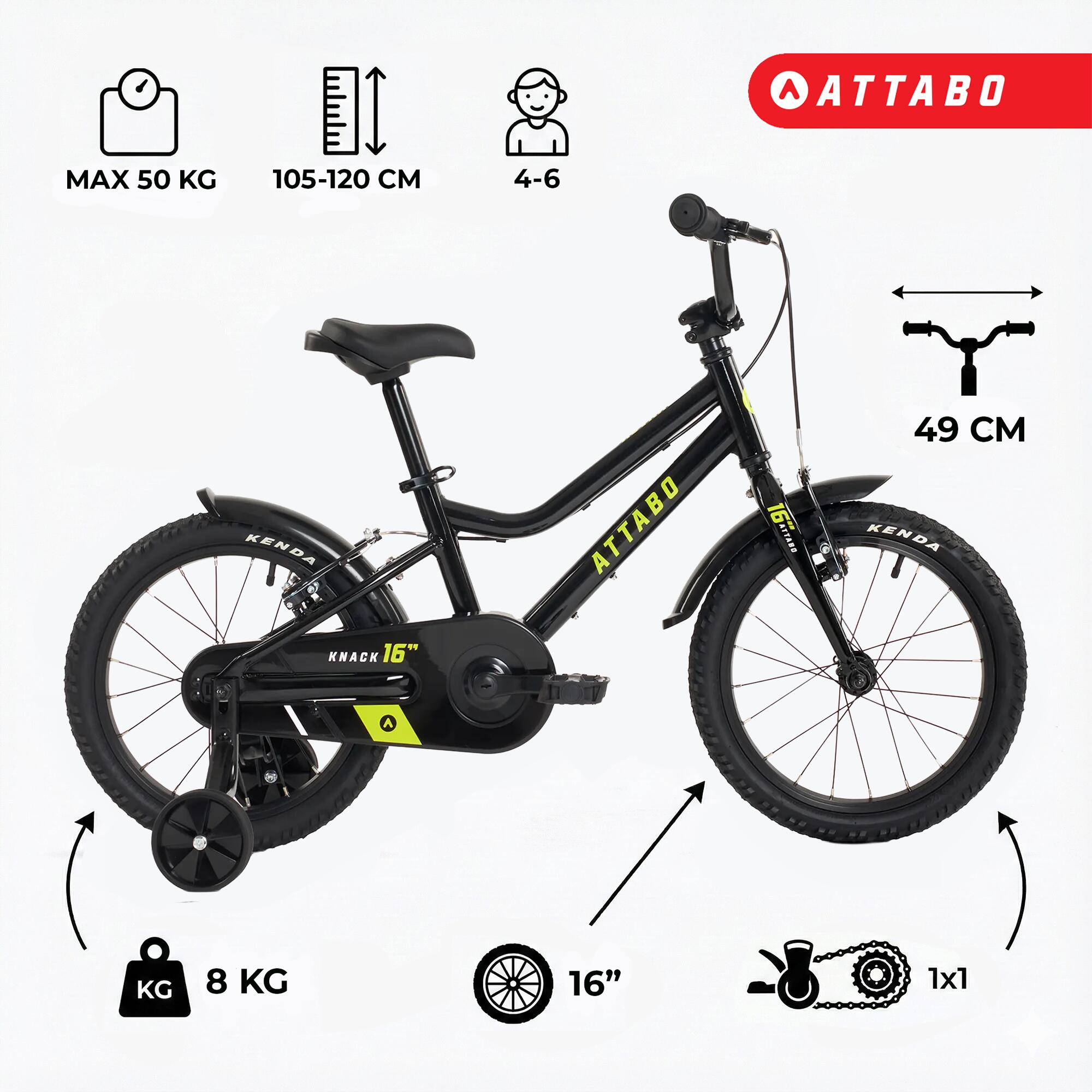 Bicicleta infantil ATTABO KNACK 16" 6/7