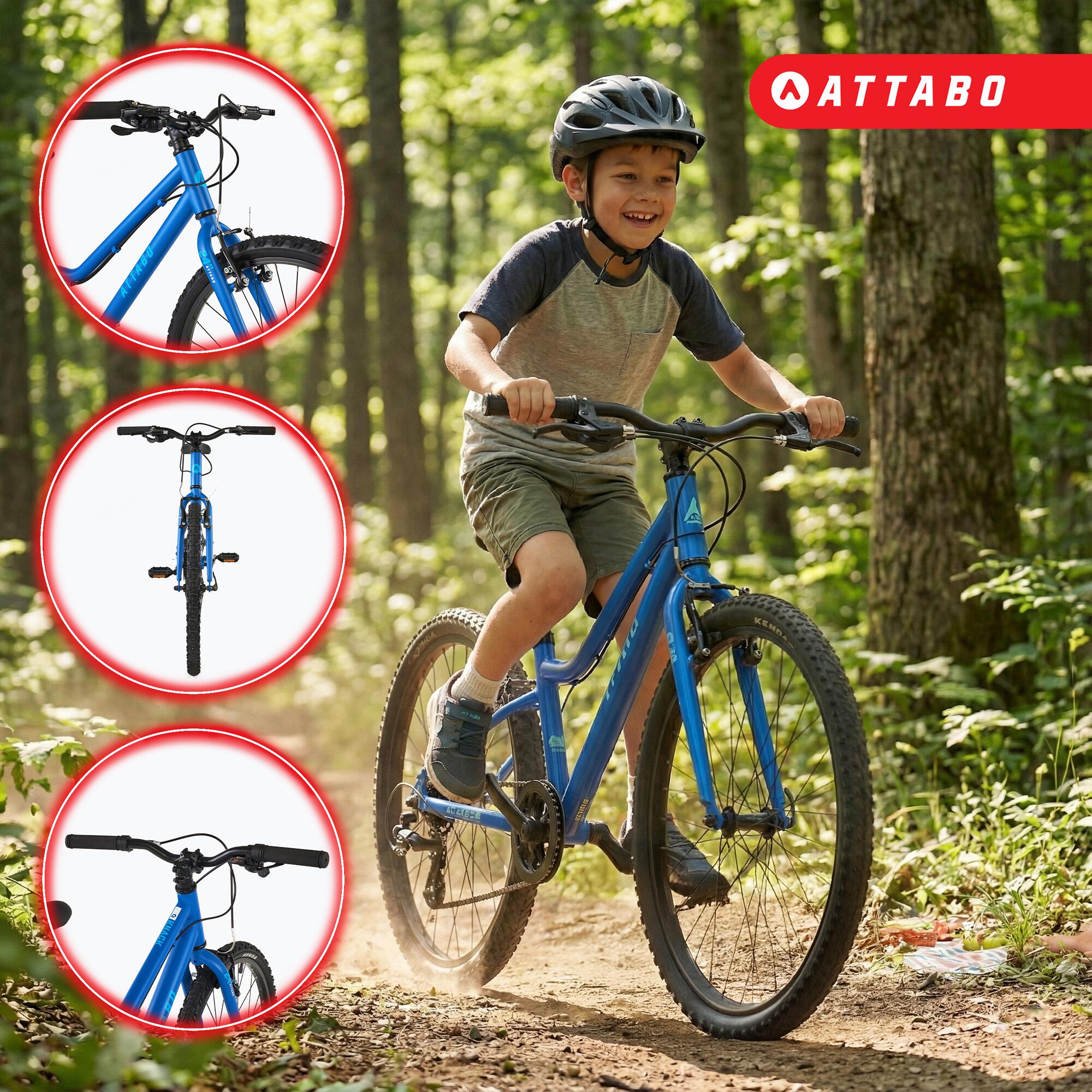 Bicicleta infantil ATTABO KNACK 24" 5/7