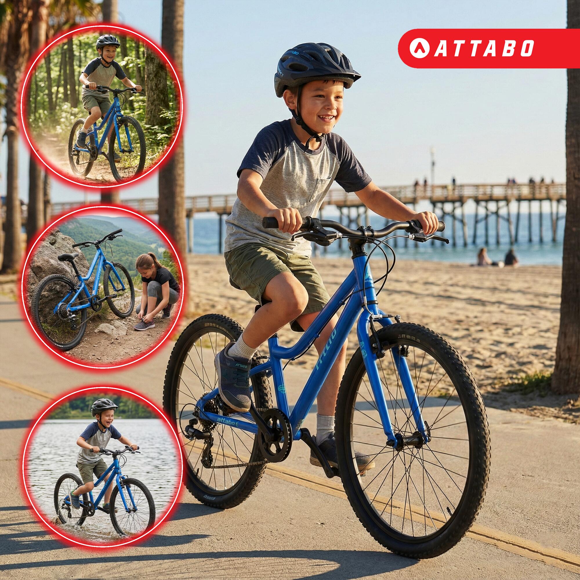 Bicicleta infantil ATTABO KNACK 24" 4/7
